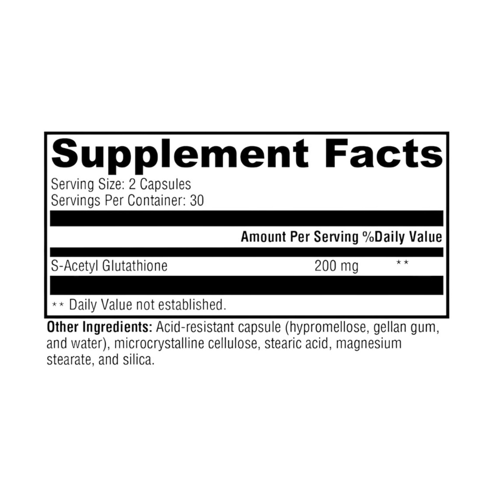 Xymogen S-Acetyl Glutathione 200mg 60c Xymogen