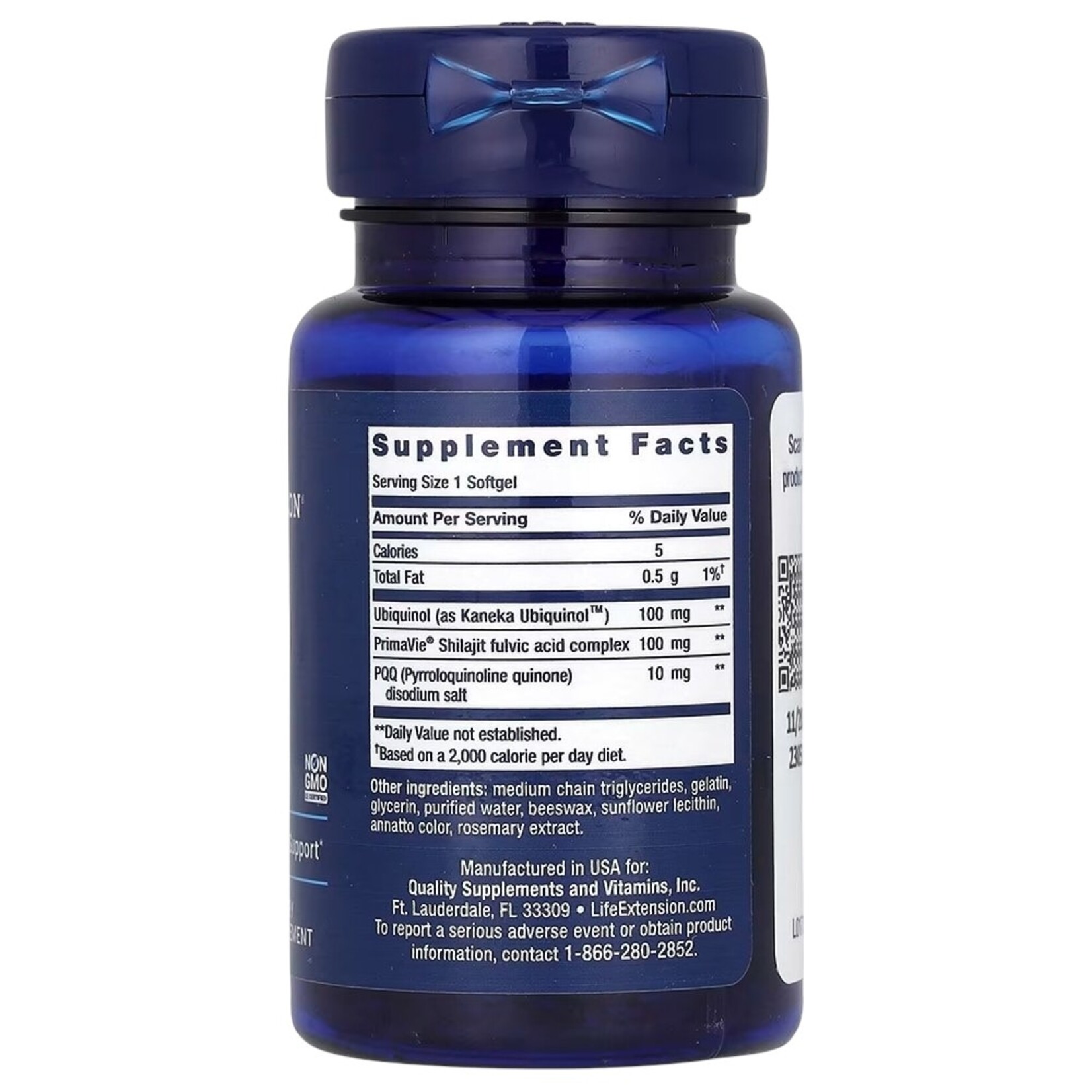 Life Extension Super Ubiquinol CoQ10 & PQQ 30c Life Extension