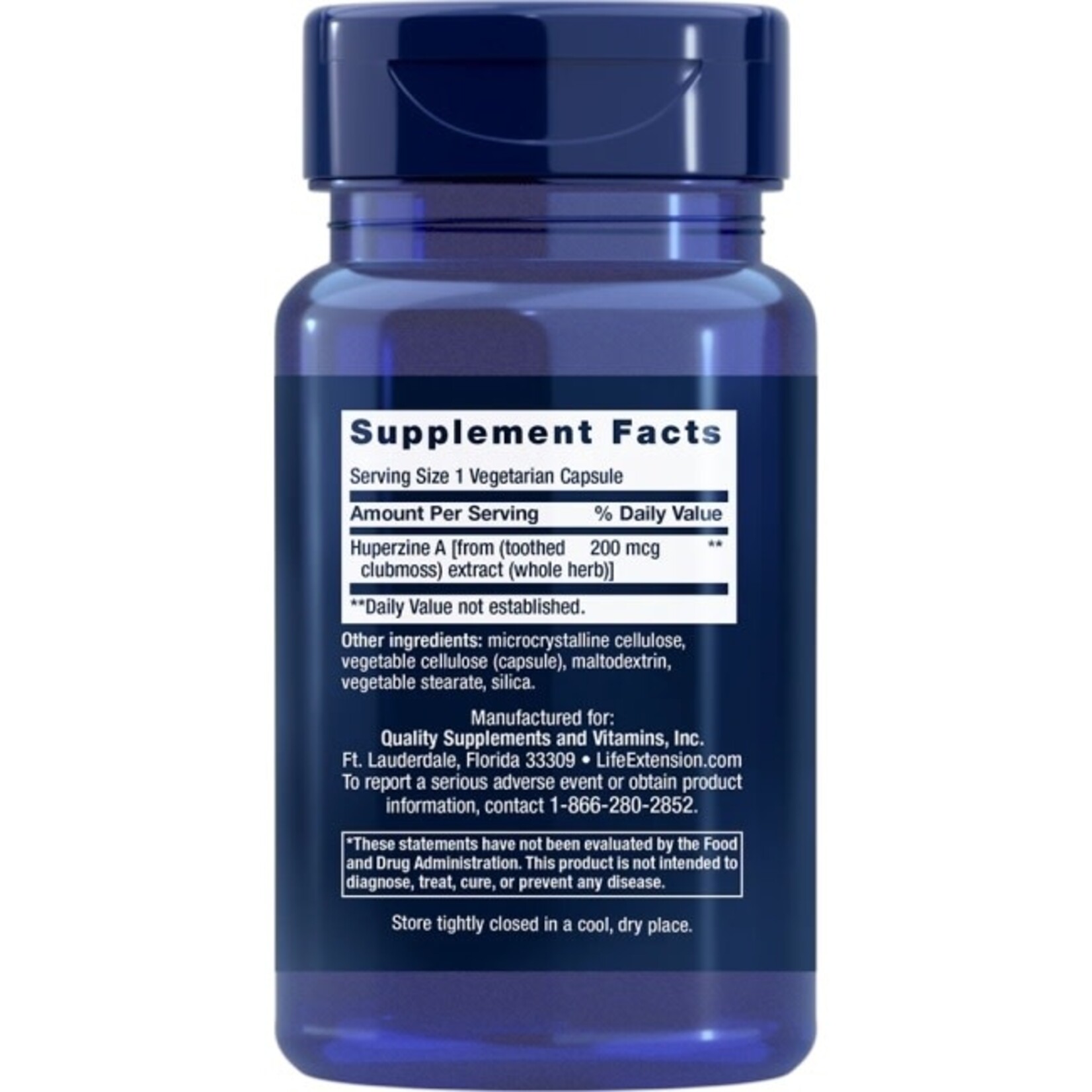 Life Extension Huperzine A 200mcg Life Extension