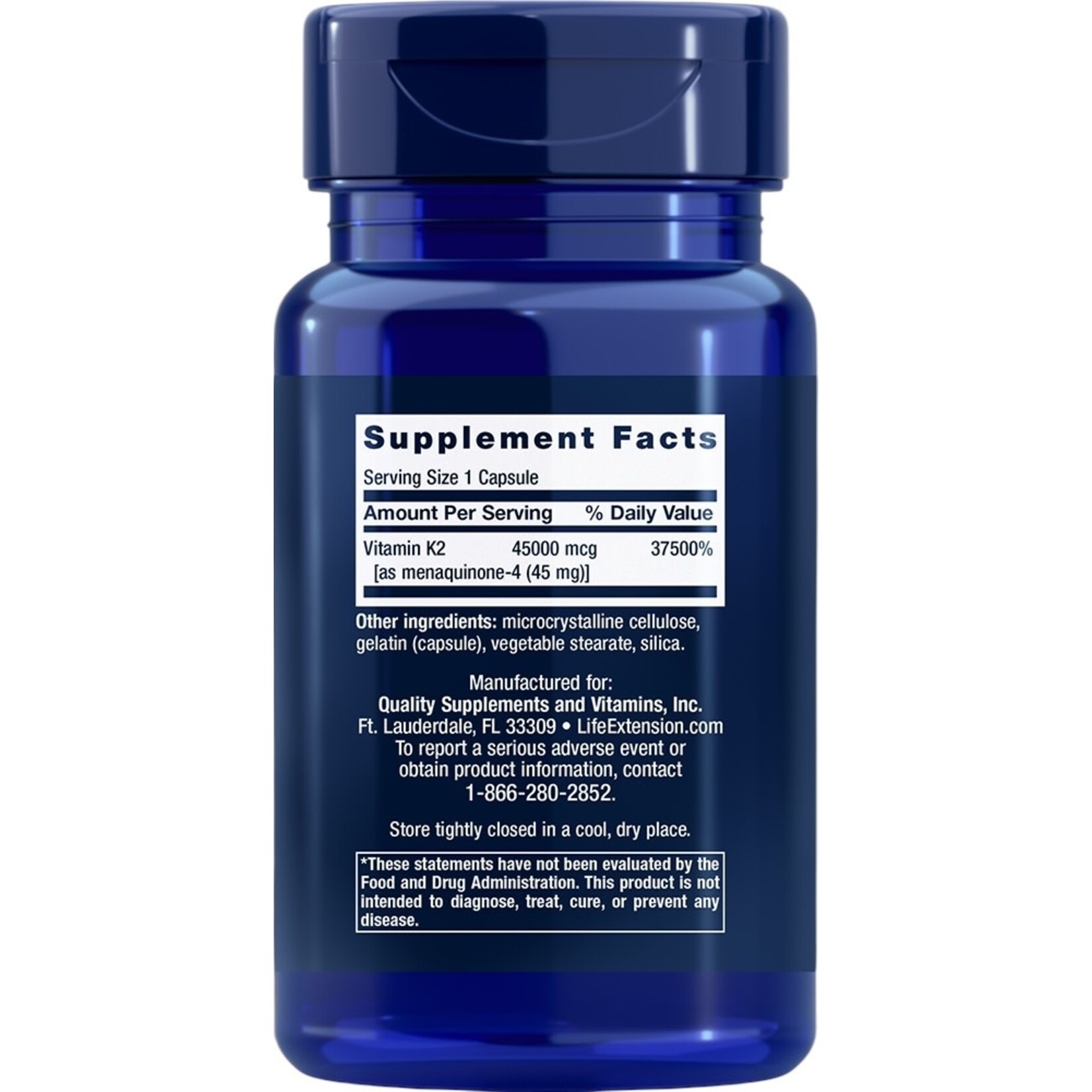 Life Extension Mega Vitamin K2 30c Life Extension