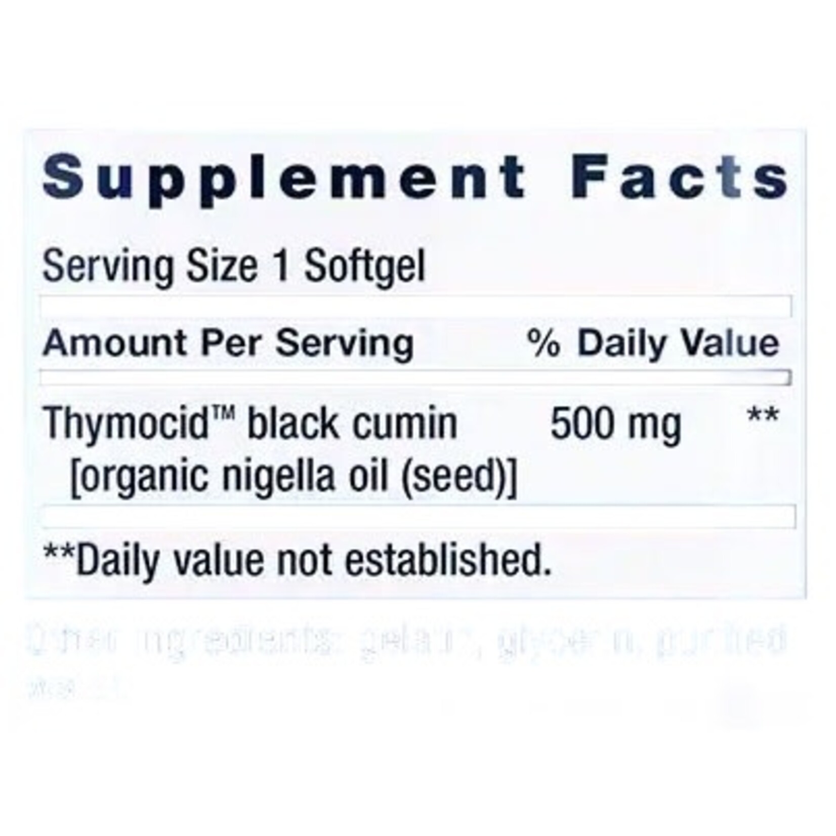 Life Extension Black Cumin Seed Oil 60c Life Extension