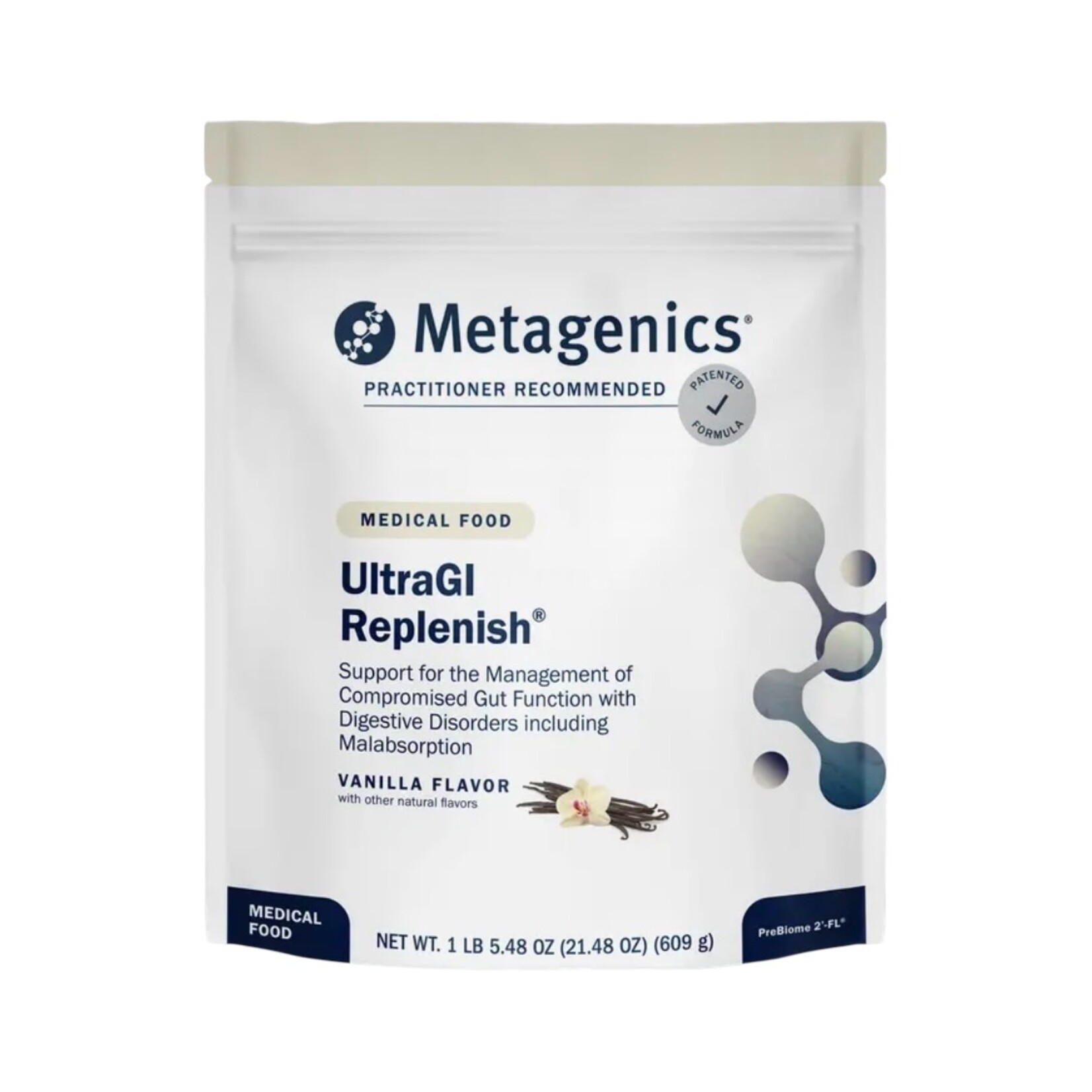 Metagenics UltraGI Replenish Vanilla 1lb Metagenics