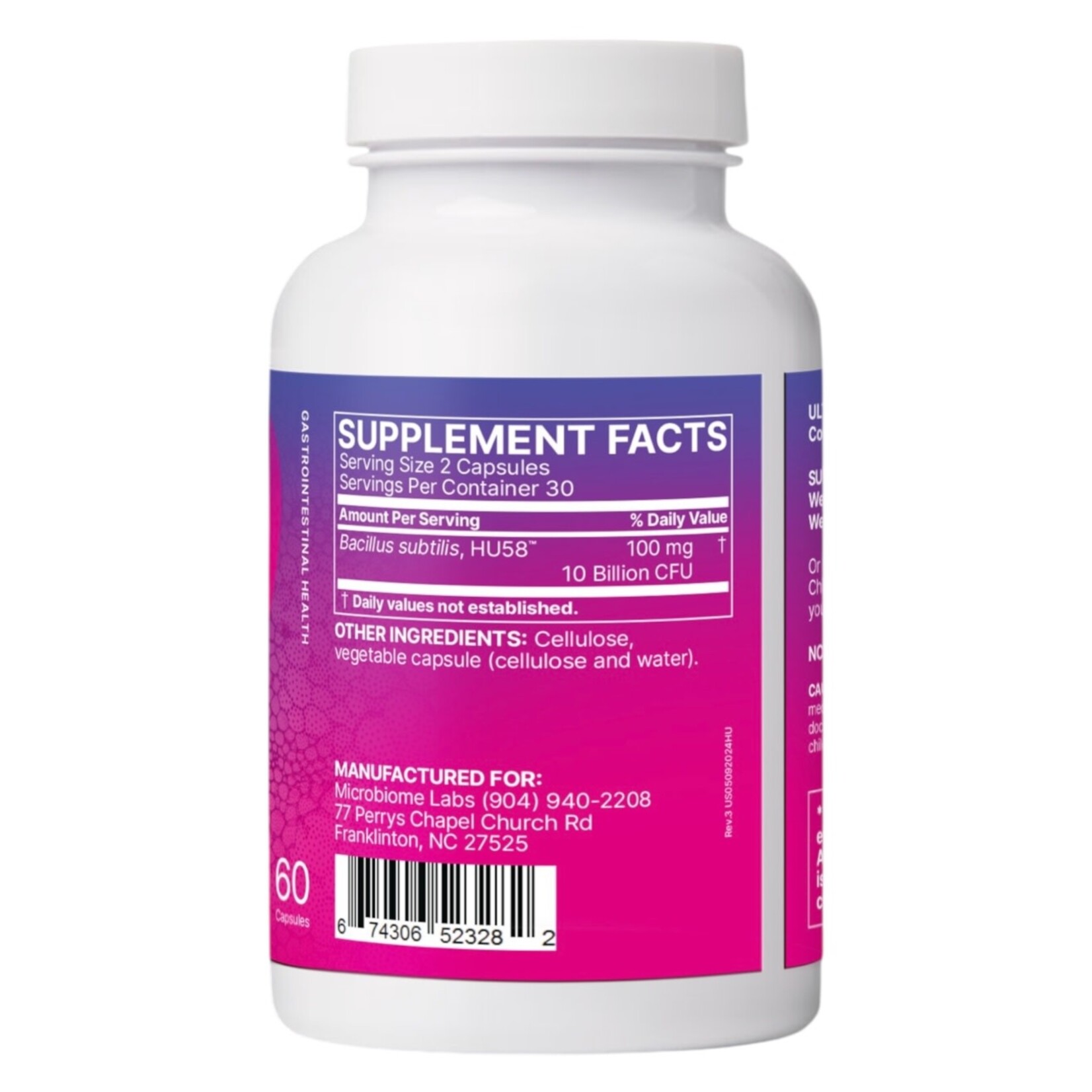 Microbiome Labs HU58 60c Microbiome Labs