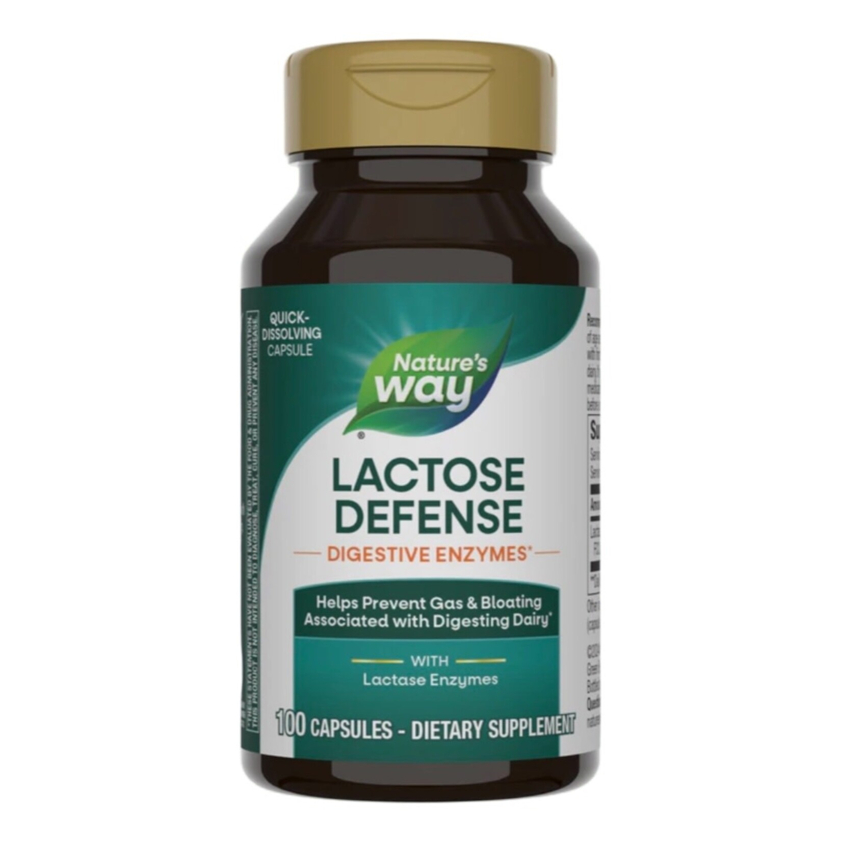 Nature's Way Lactose Defense Digestive Enzymes (*formerly Lactase Enzyme) 100c Nature's Way