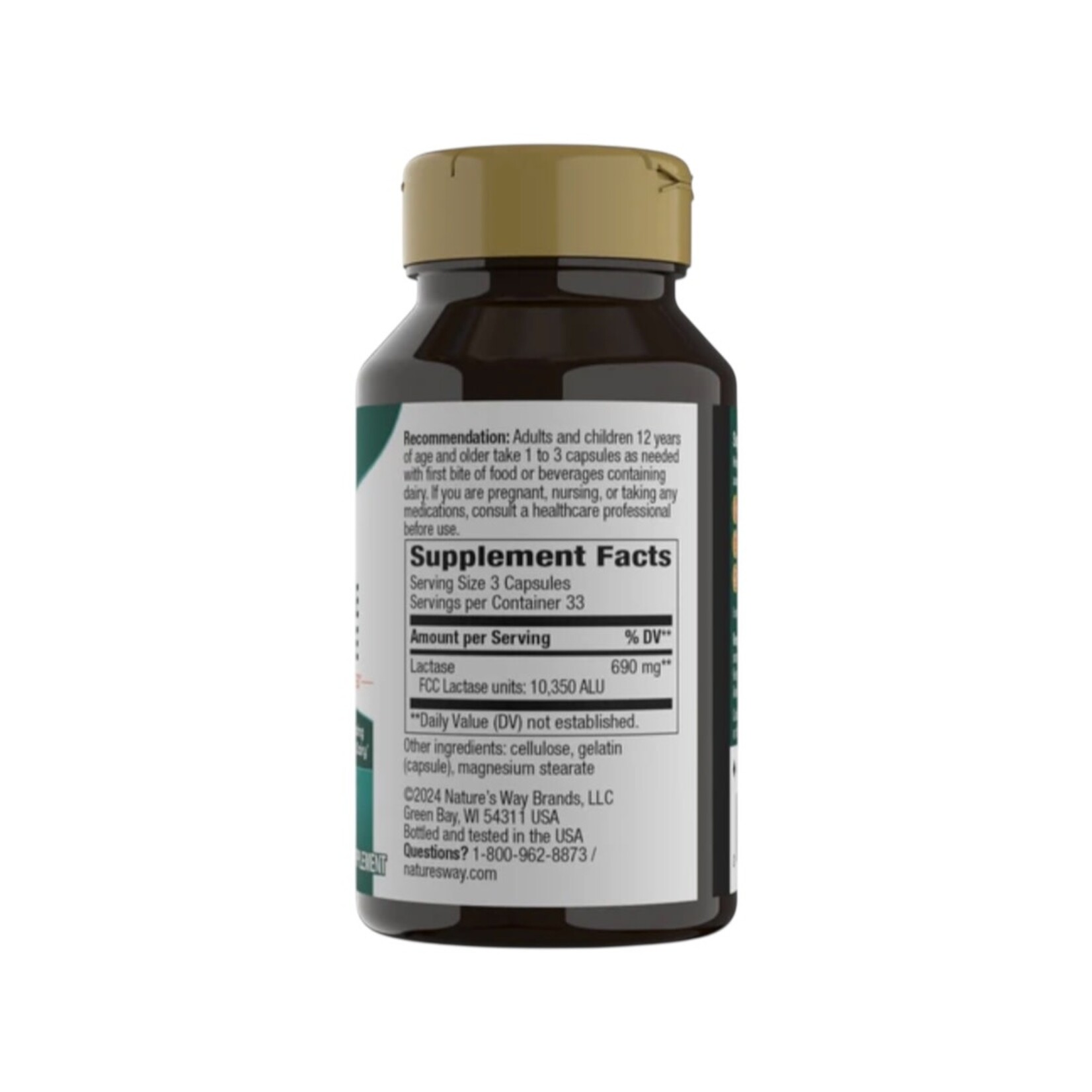 Nature's Way Lactose Defense Digestive Enzymes (*formerly Lactase Enzyme) 100c Nature's Way