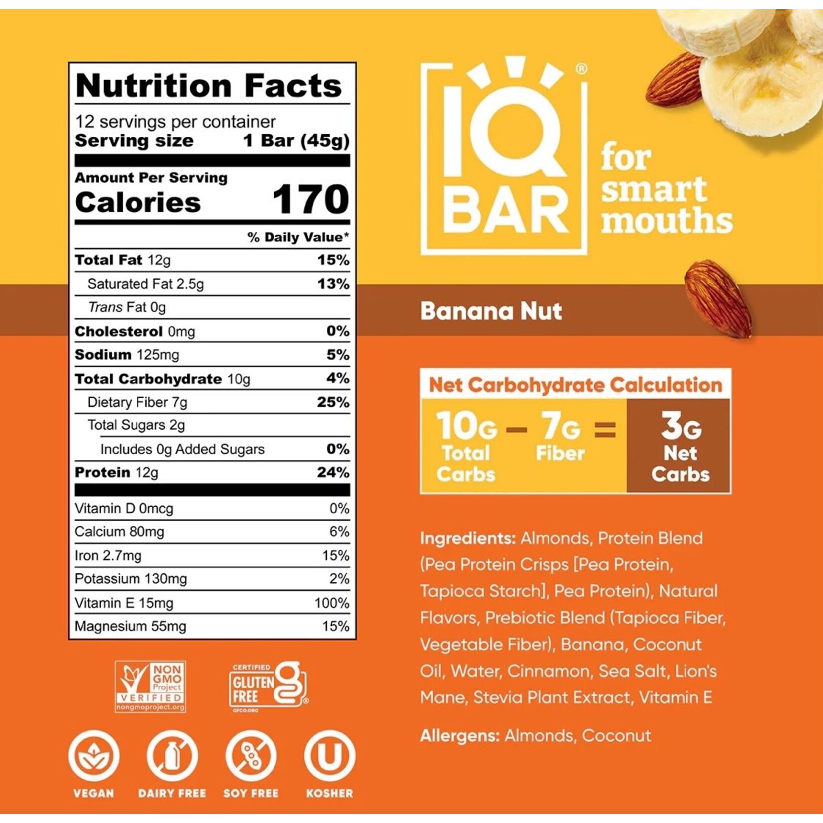 IQ Bar Banana Nut IQ Bar