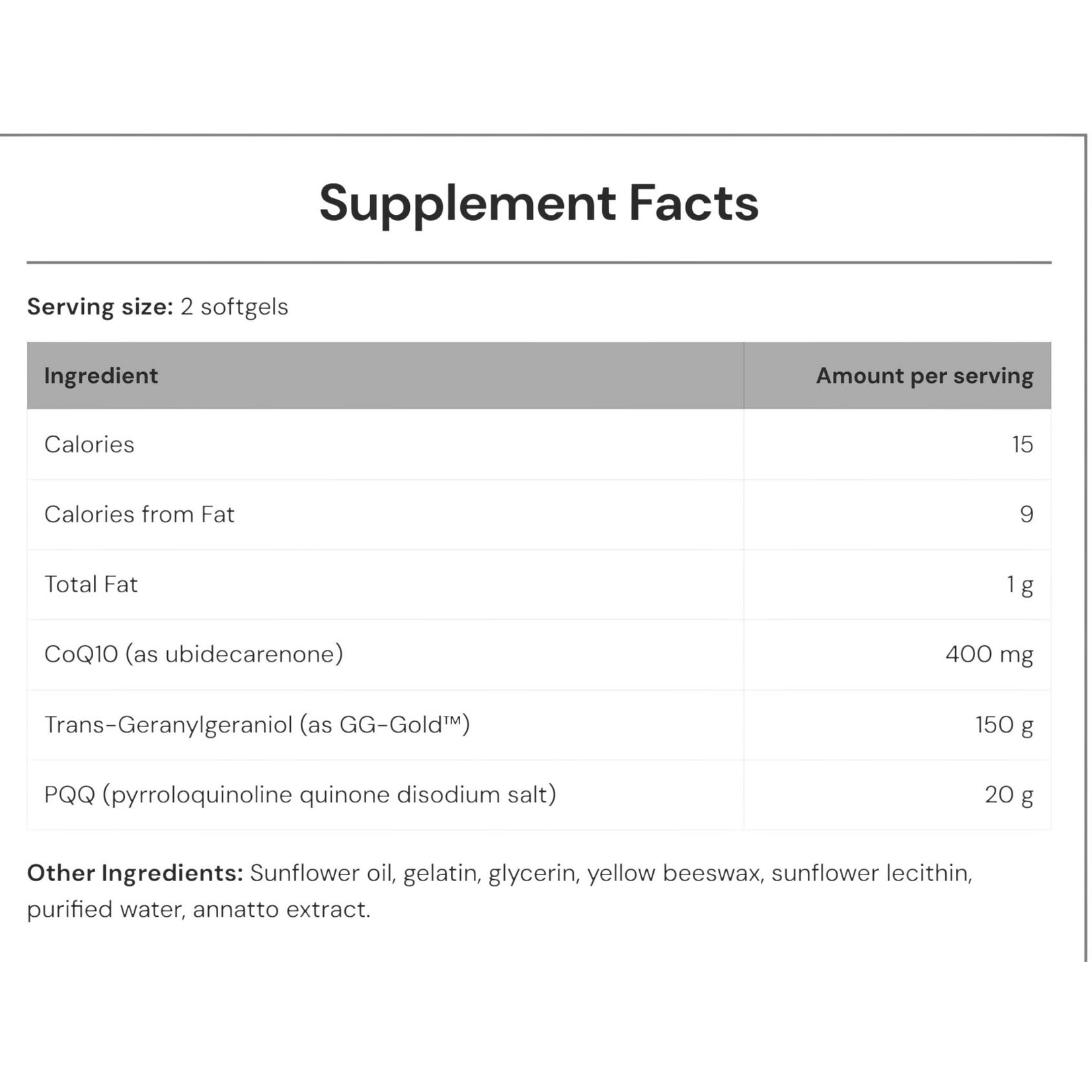 Apex Energetics CoQ10 SuperMax 90sg Apex Energetics