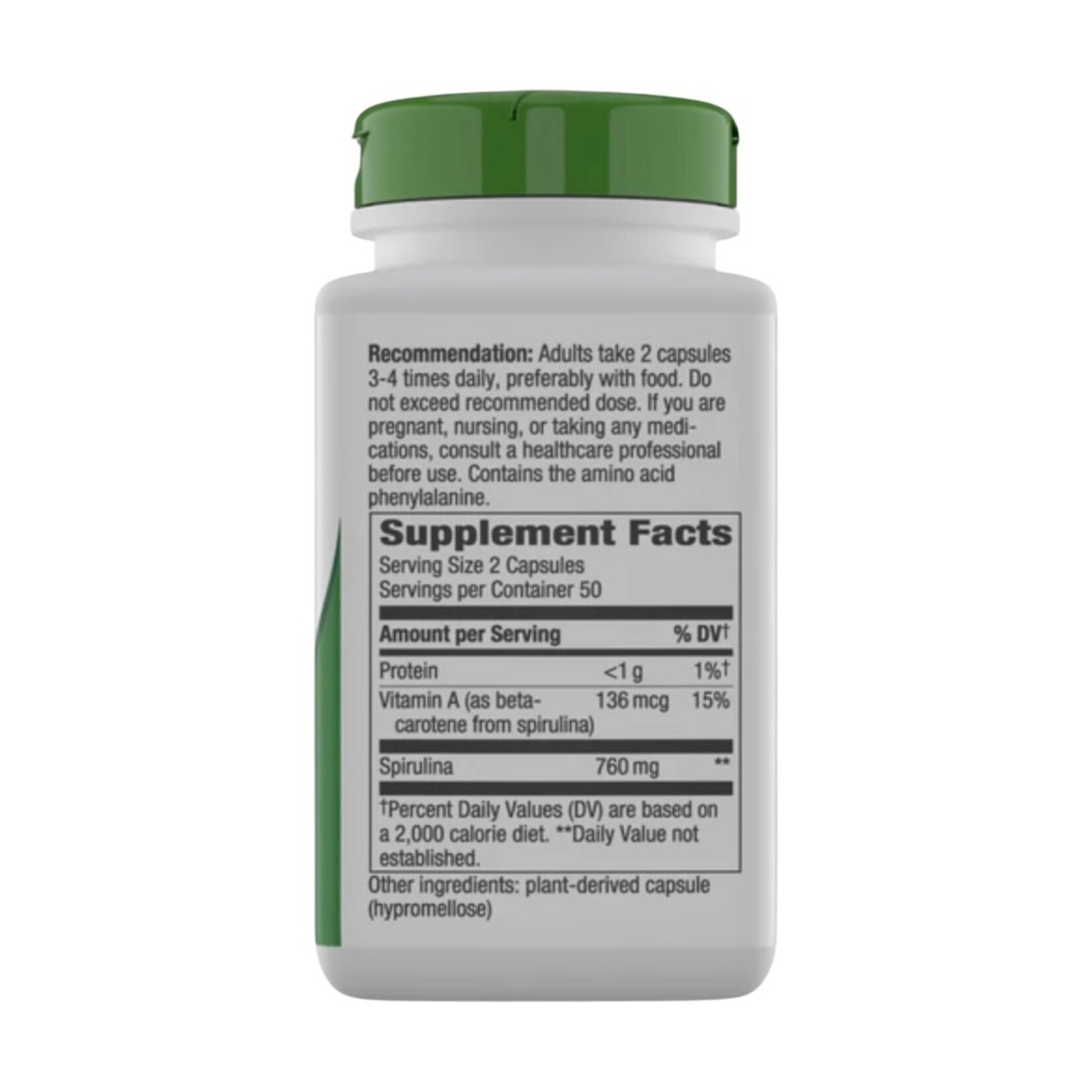 Nature's Way Spirulina 380mg 100c Nature's Way