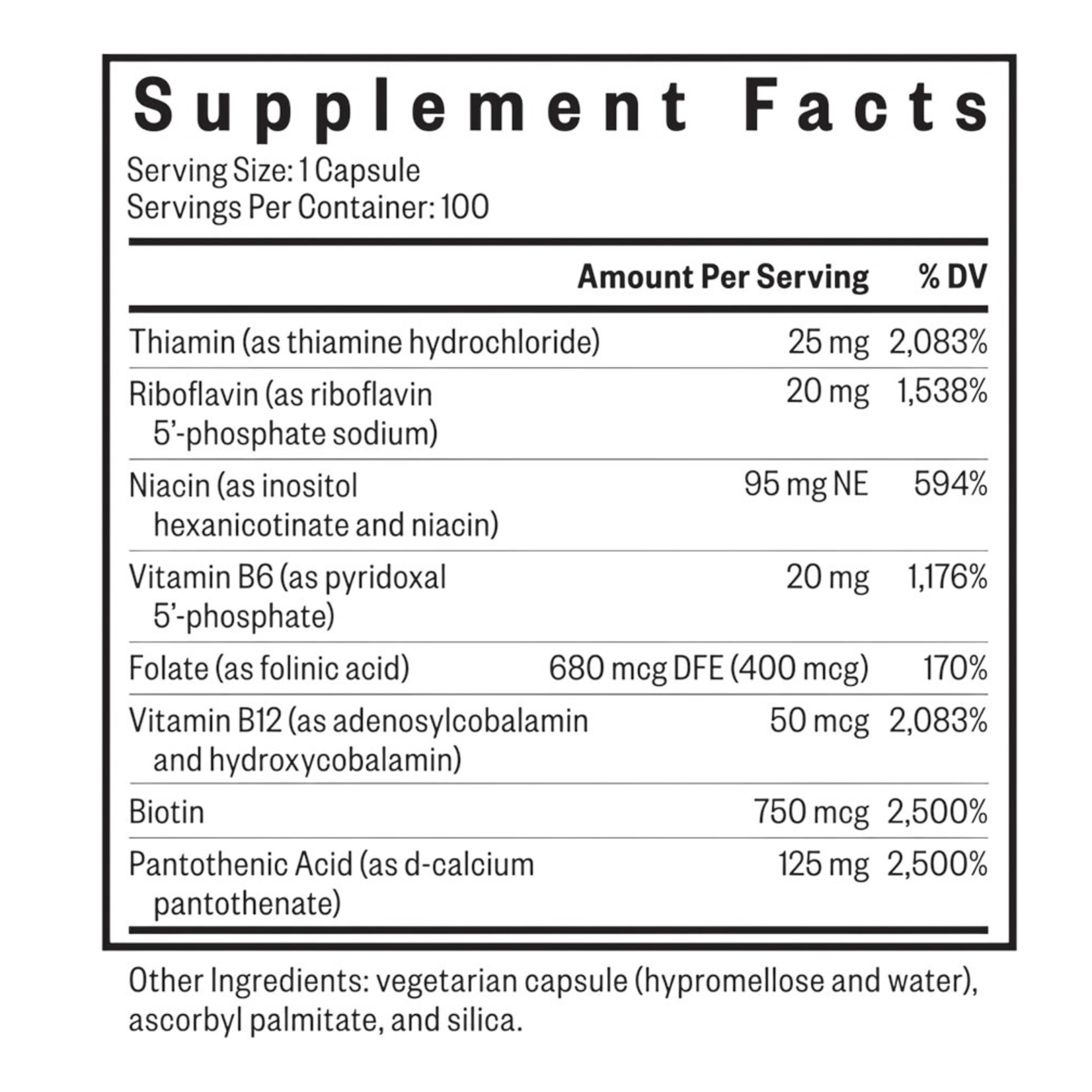 Seeking Health B Complex MF 100c Seeking Health