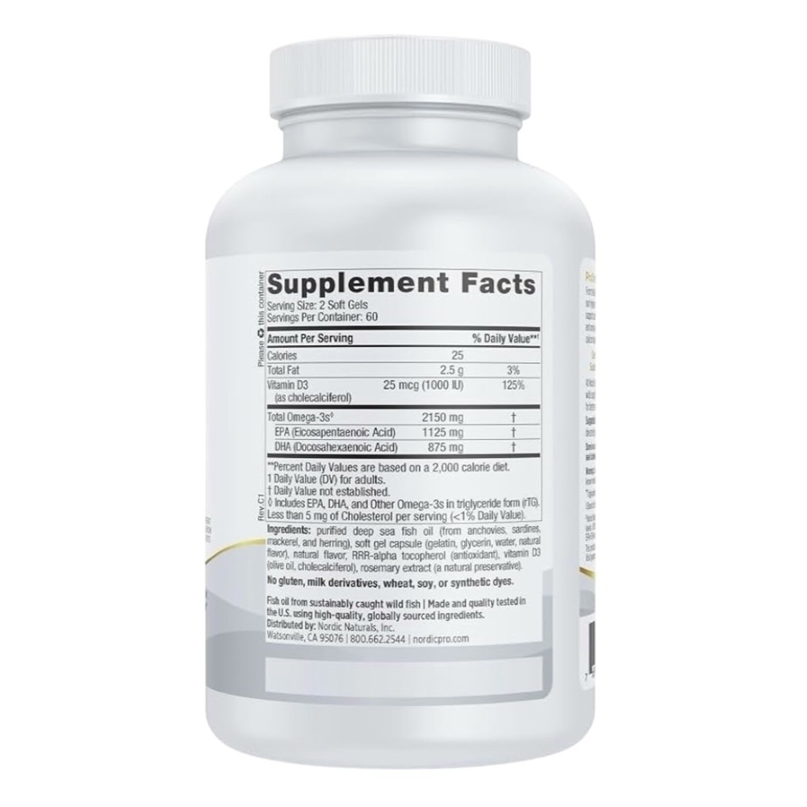 Nordic Naturals Pro Omega 2000 D 120c Nordic Naturals