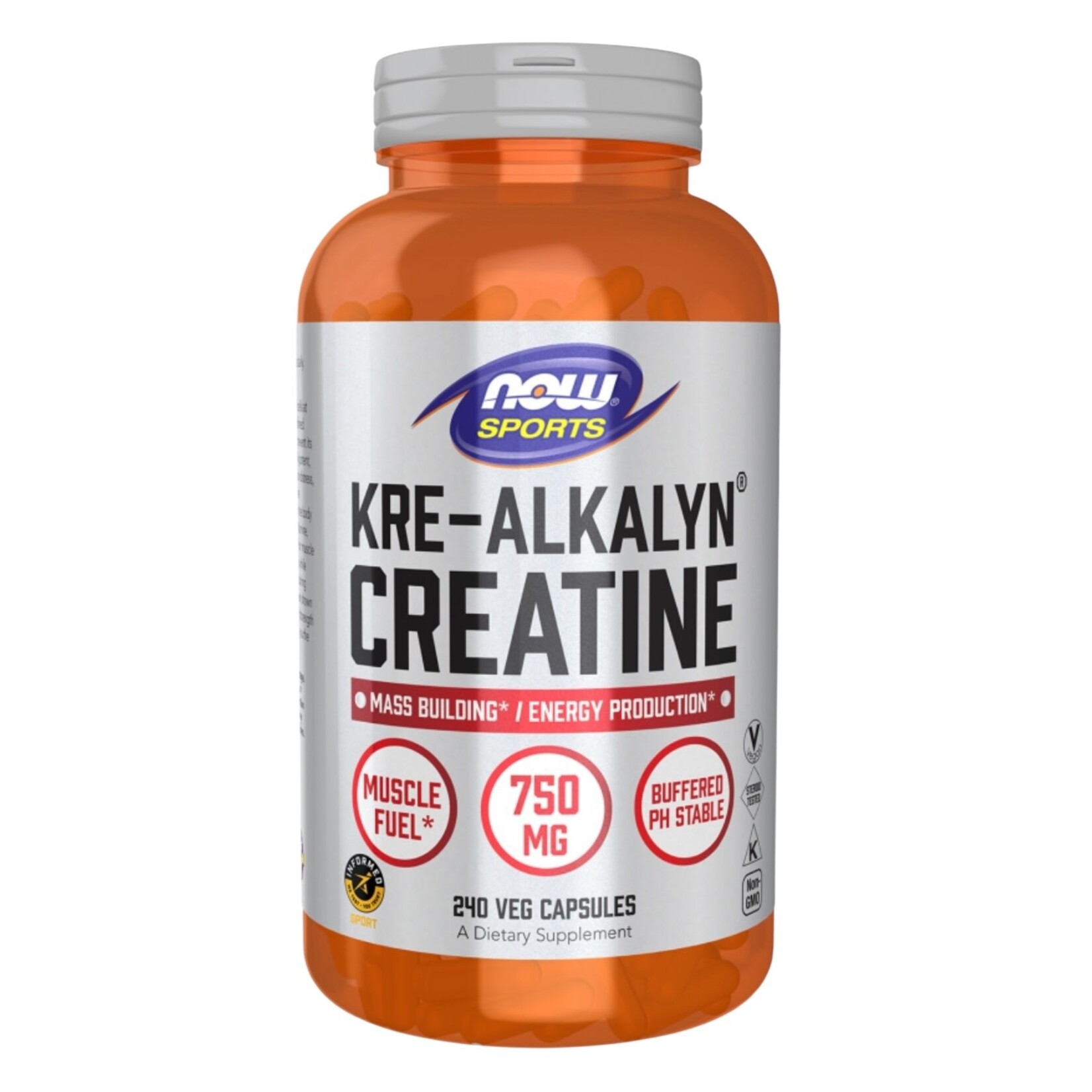 NOW Kre-Alkalyn Creatine 750mg 240c NOW