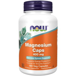 NOW Magnesium Caps 400mg 180c NOW
