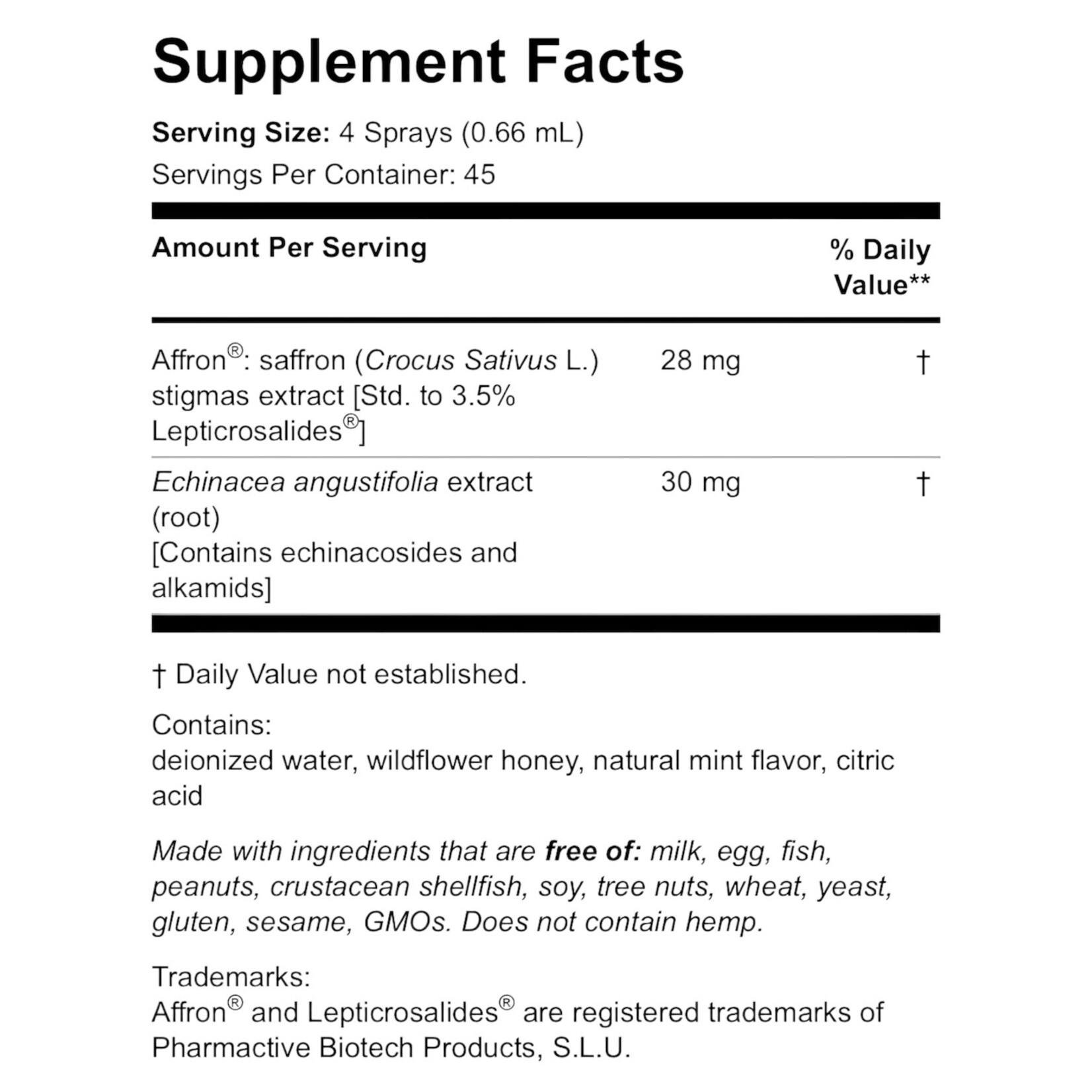 Patient One MediNutritionals Saffro-Calm Plus 30ml Patient One MediNutritionals