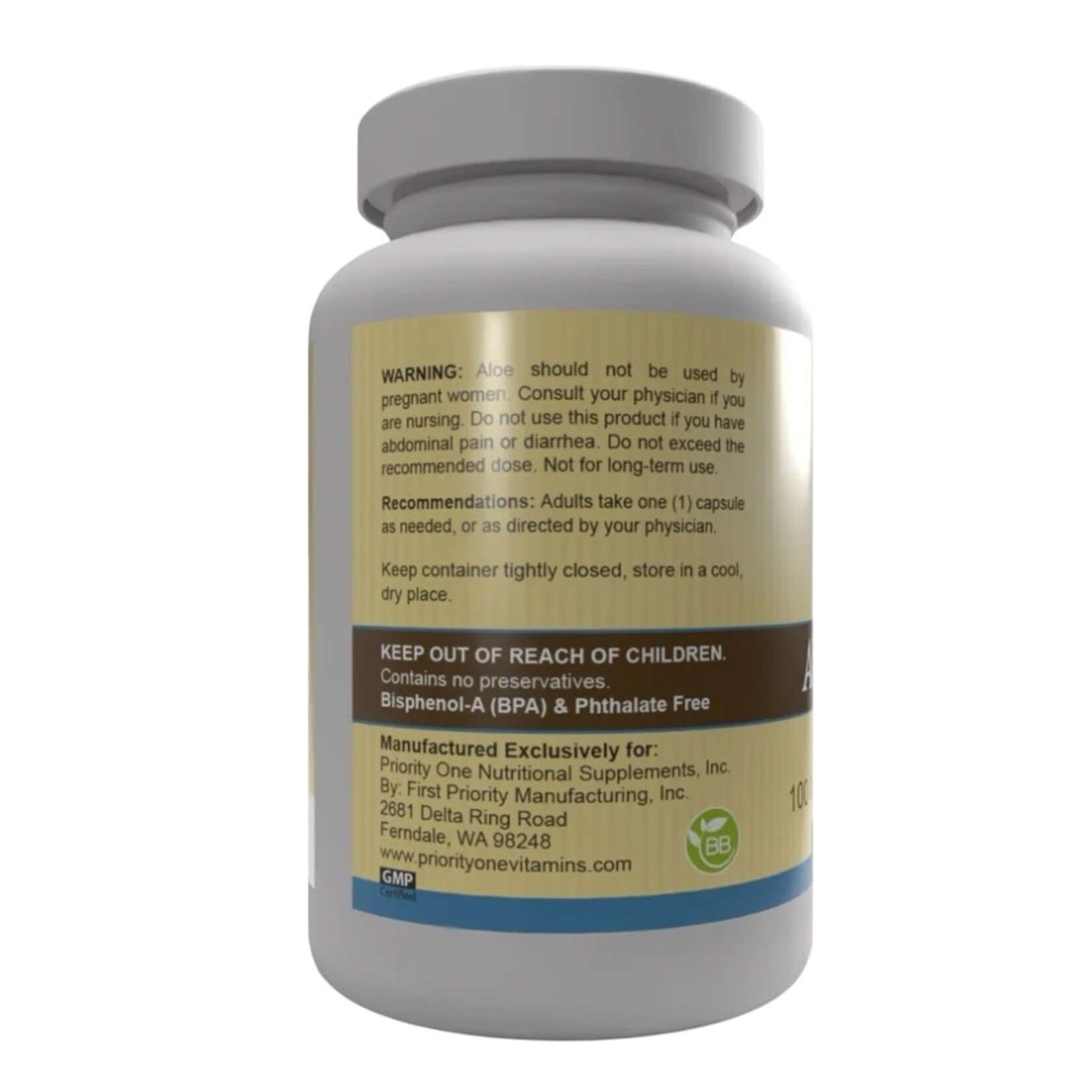 Priority One Aloe Complex 100c Priority One