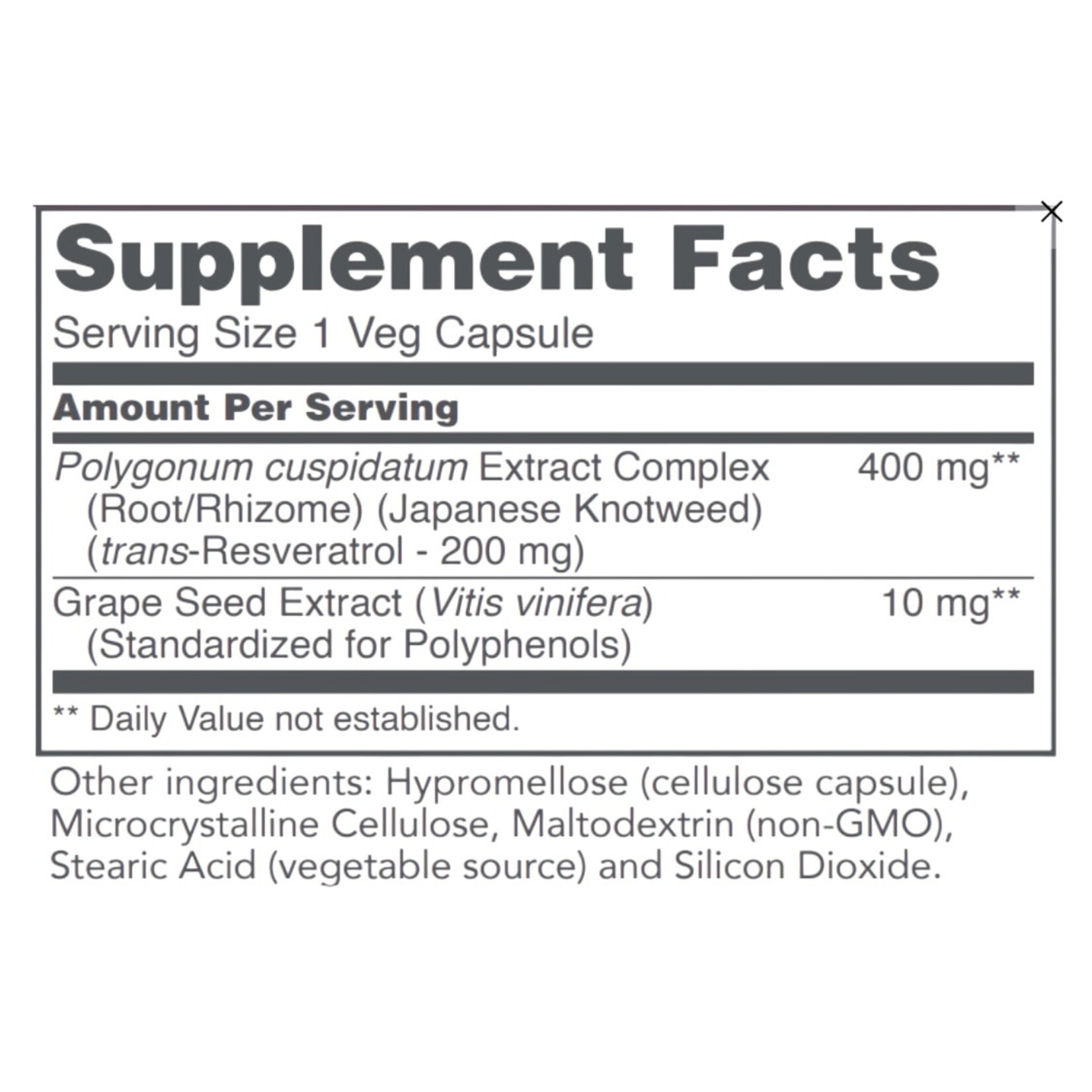 Protocol For Life Resveratrol 200mg 60c Protocol