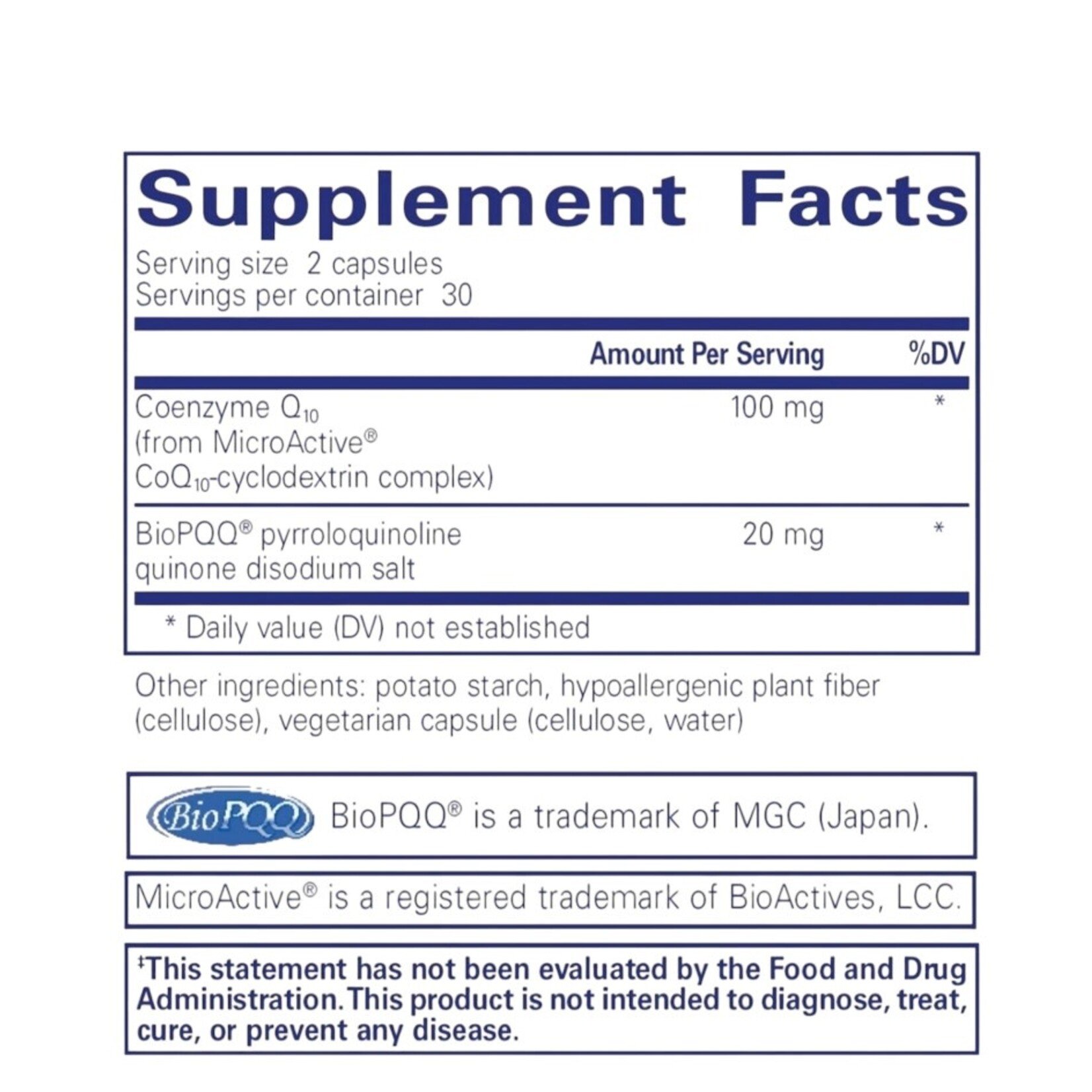 Pure Encapsulations SR-CoQ10 with PQQ 60c Pure Encapsulations