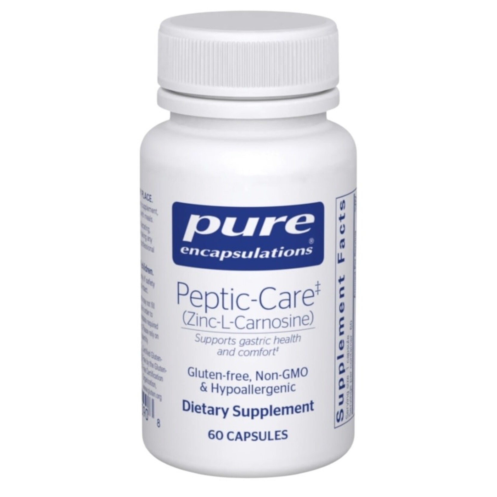 Pure Encapsulations Peptic-Care (Zinc-L-Carnosine) 60c Pure