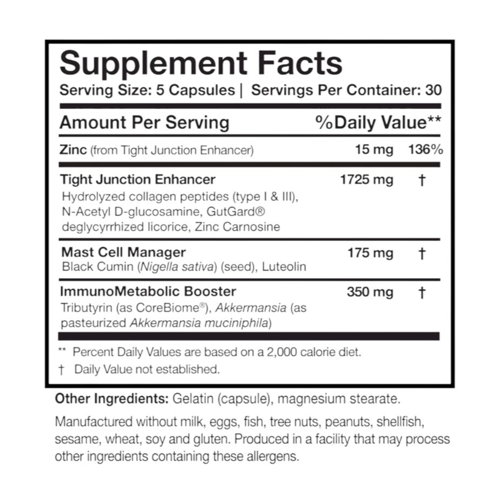 Researched Nutritionals RenewGut Thrive 150c Researched Nutritionals