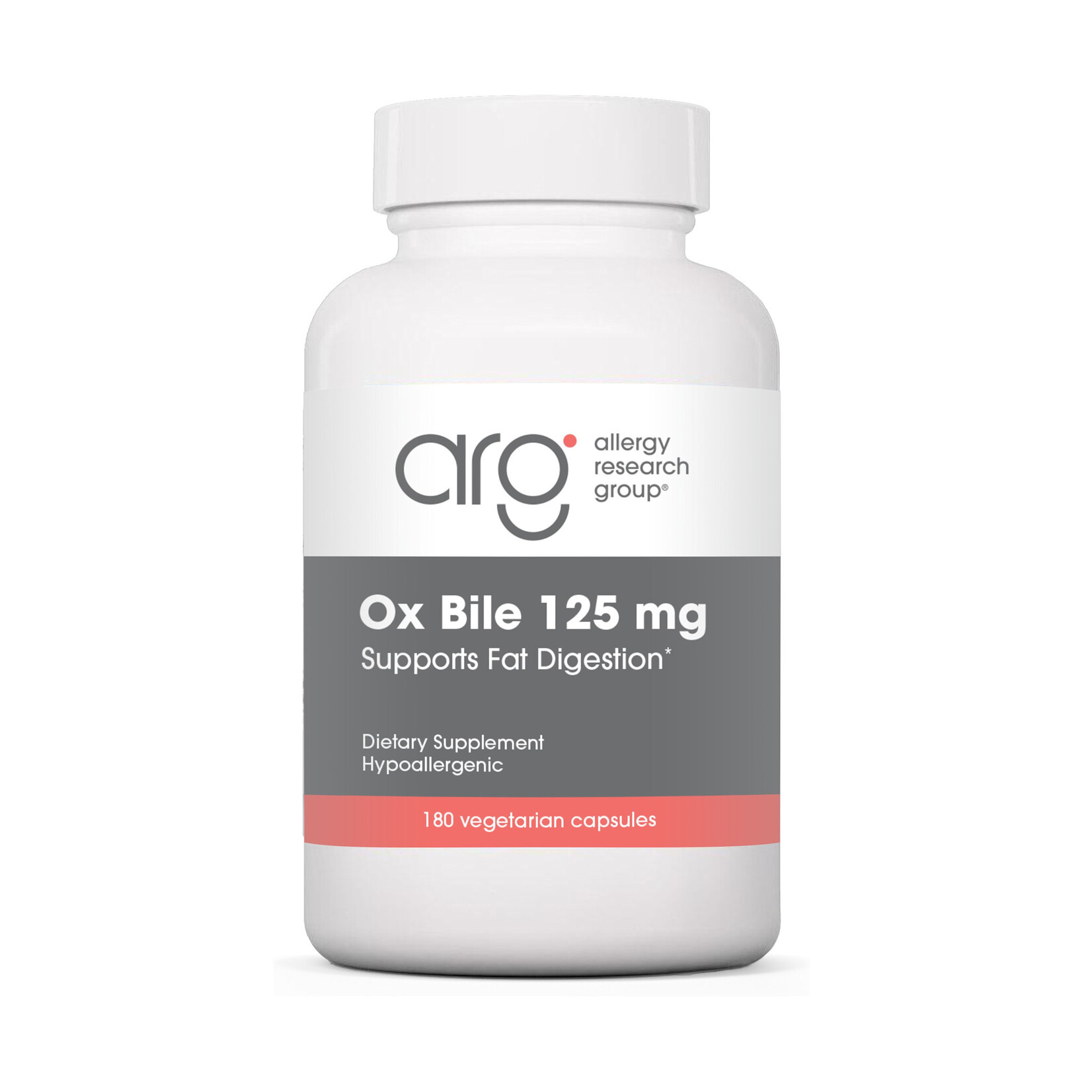 Allergy Research Group Ox Bile 125mg 180c Allergy Research Group