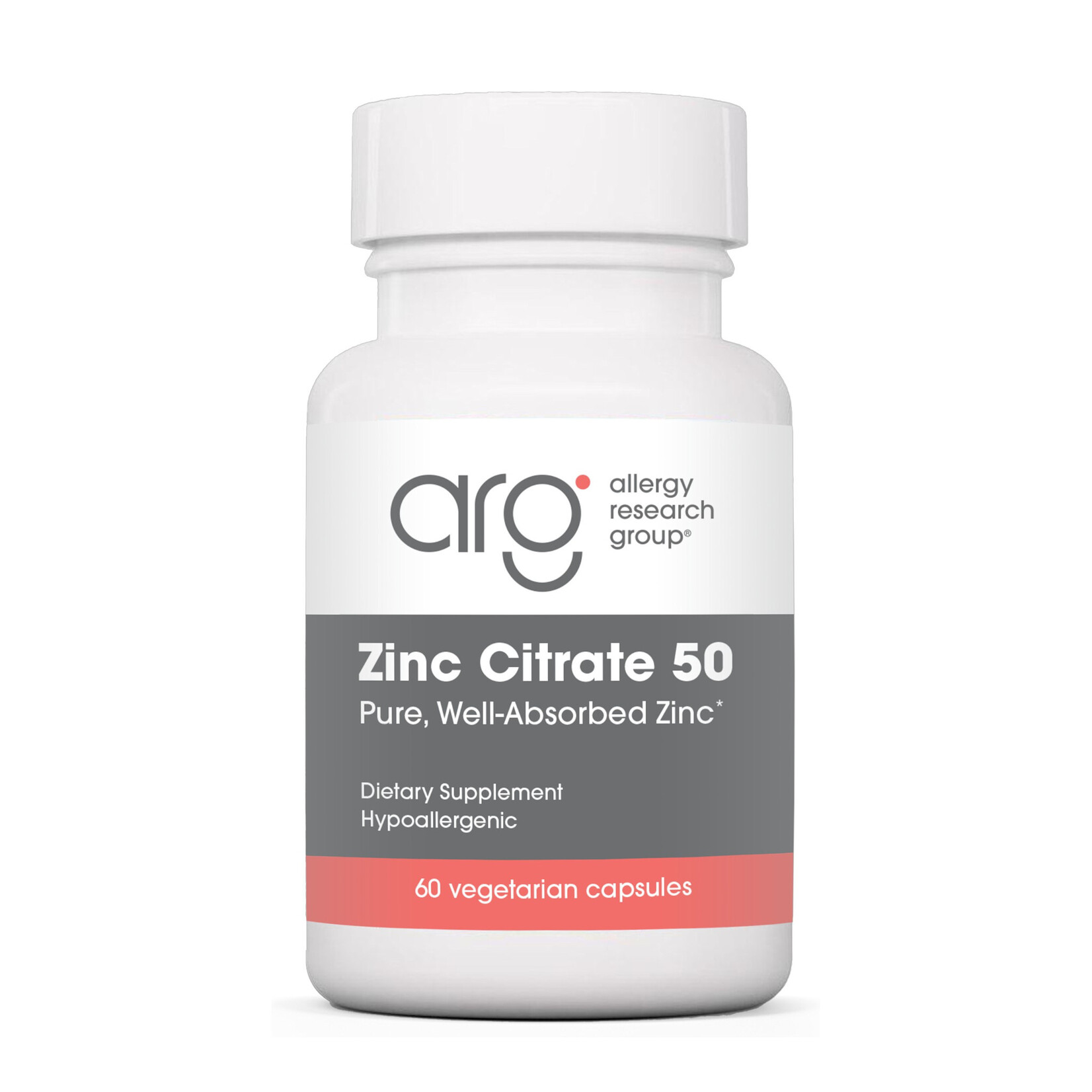 Allergy Research Group Zinc Citrate 50mg 60c Allergy Research Group
