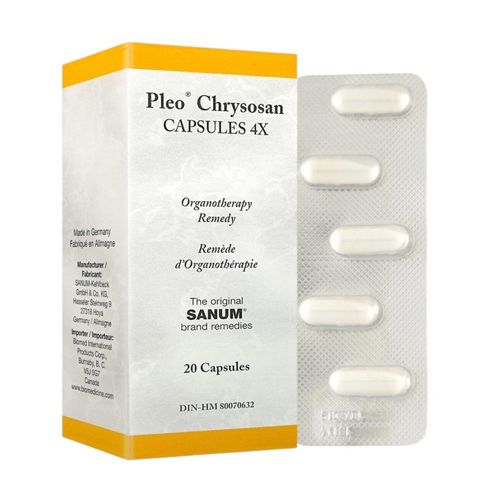 Sanum Pleo Chrysosan Capsules 4X 20c Sanum