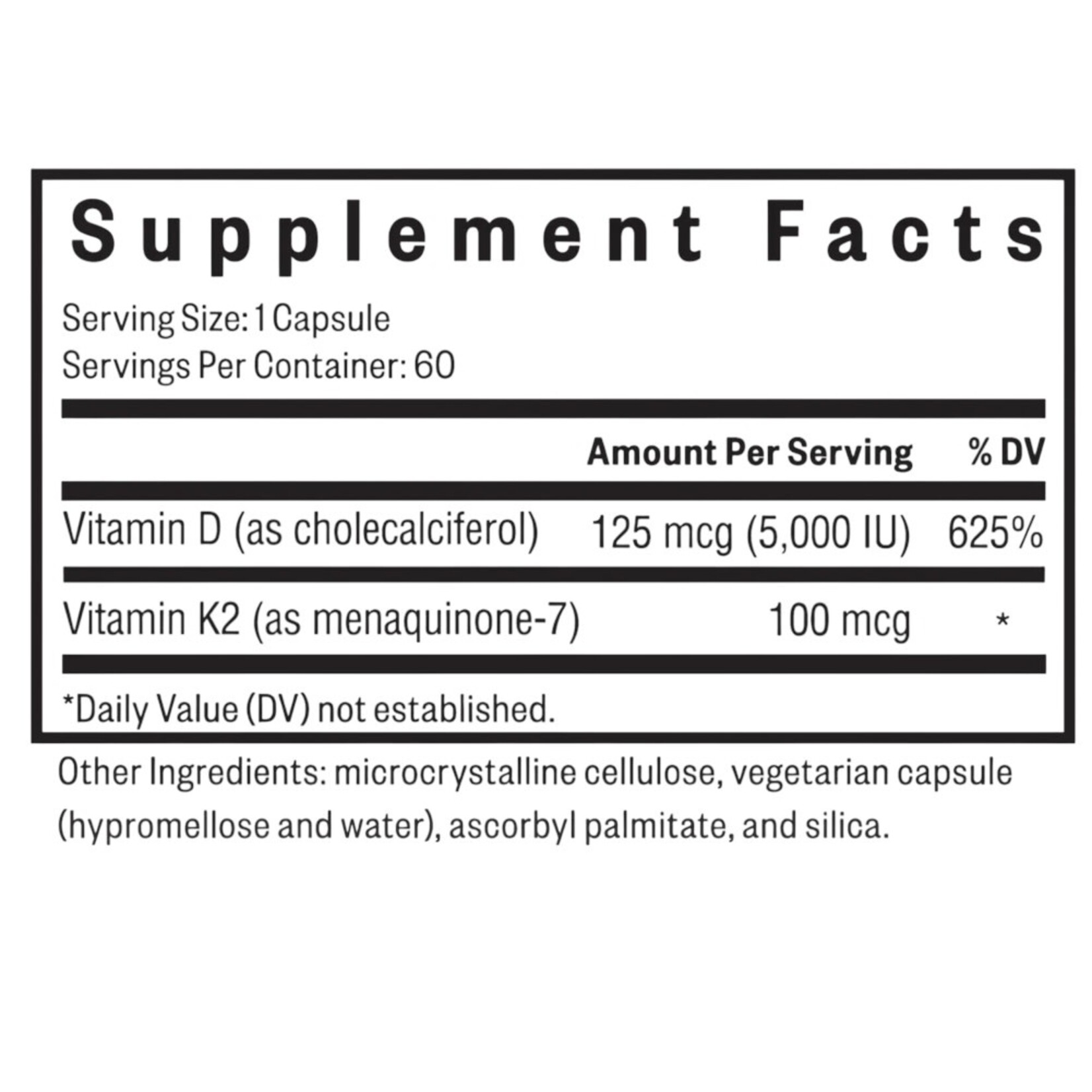 Seeking Health Vitamin D3+K2 60c Seeking Health