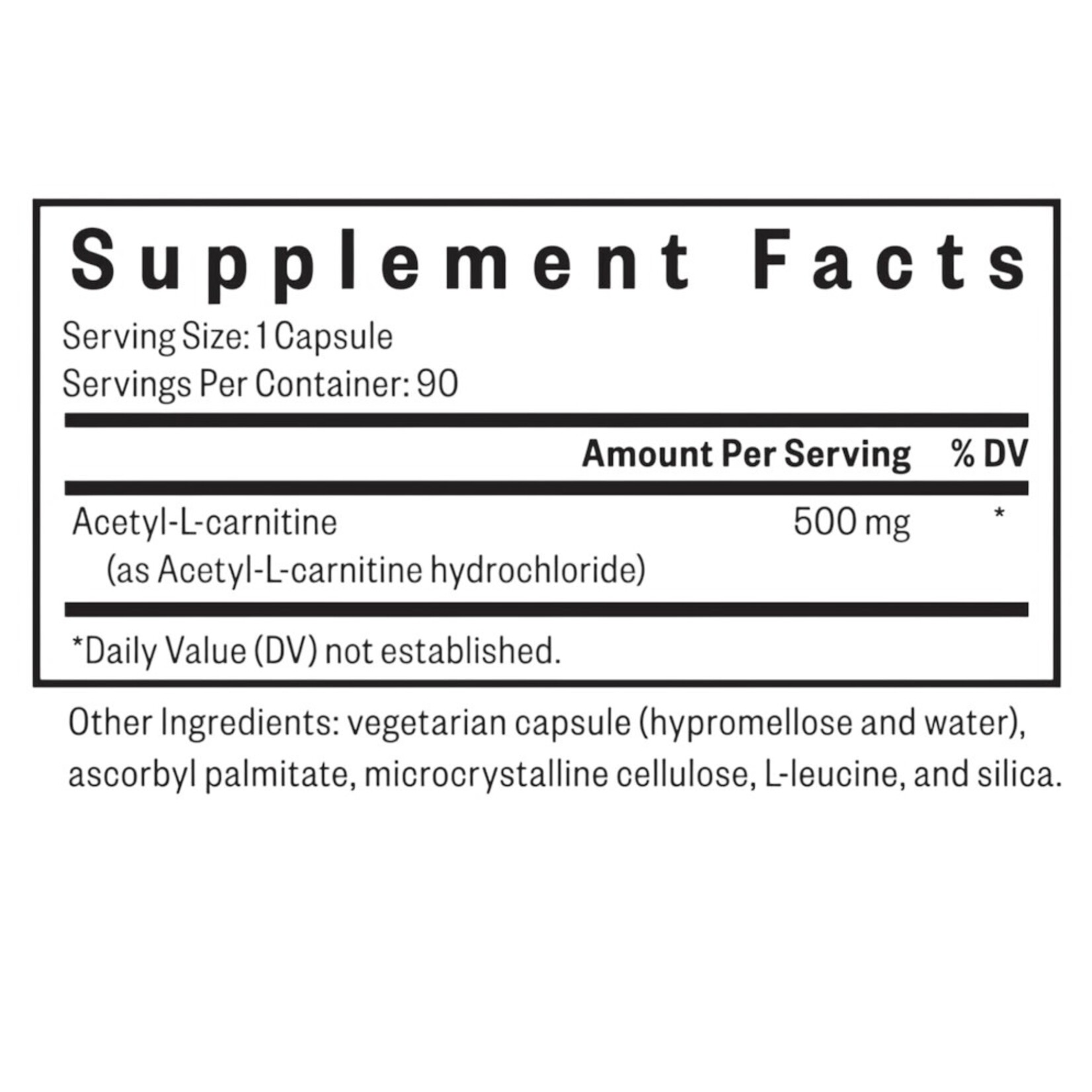Seeking Health Acetyl-L-Carnitine 90c Seeking Health
