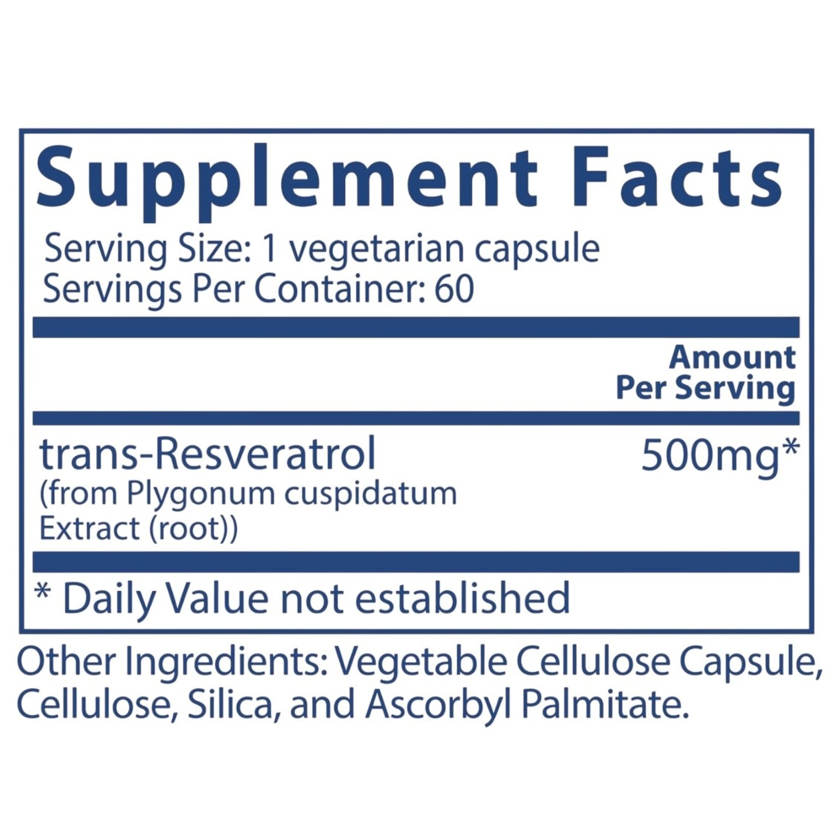 Vital Nutrients Resveratrol 500mg 60c Vital Nutrients***