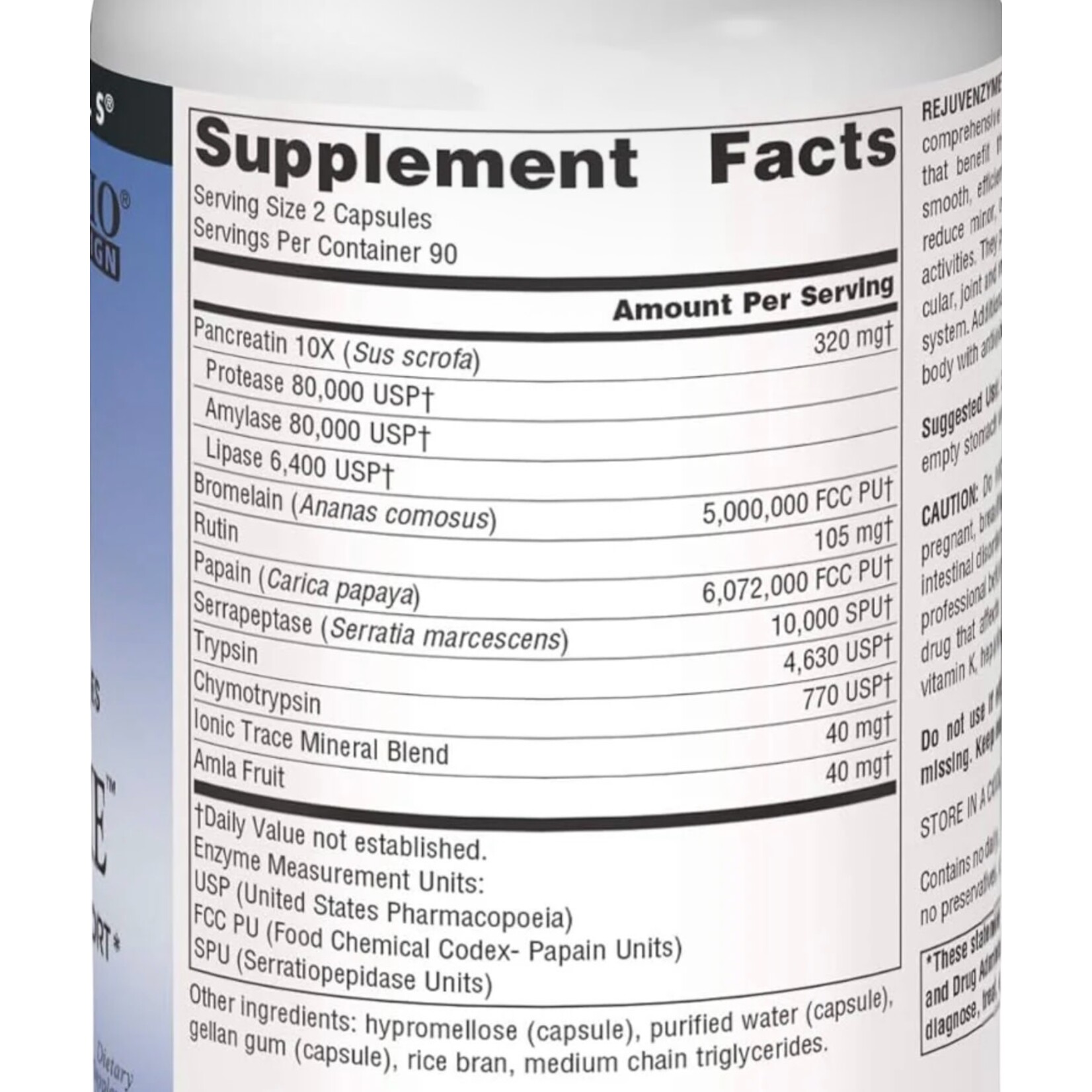 Source Naturals Rejuvenzyme 180c Source Naturals