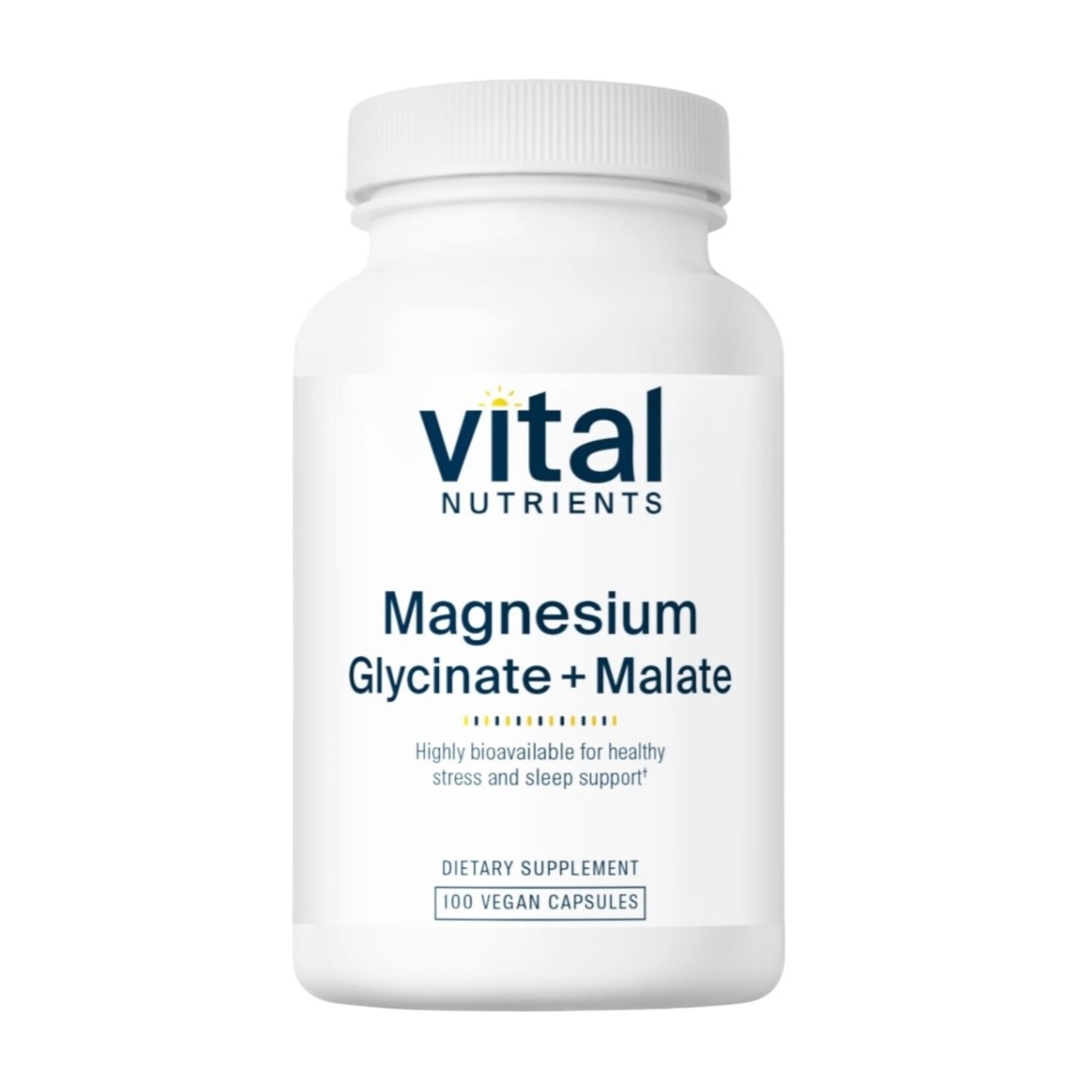 Vital Nutrients Magnesium (glycinate/malate) 120mg 100c Vital Nutrients