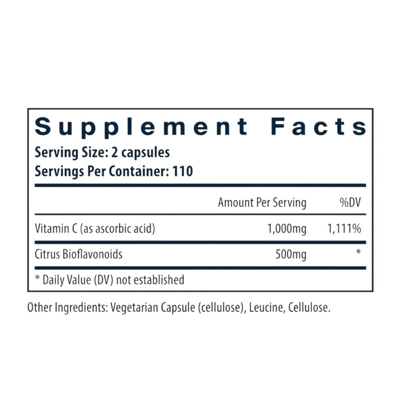 Vital Nutrients Vitamin C with Bioflavonoids 220c Vital Nutrients