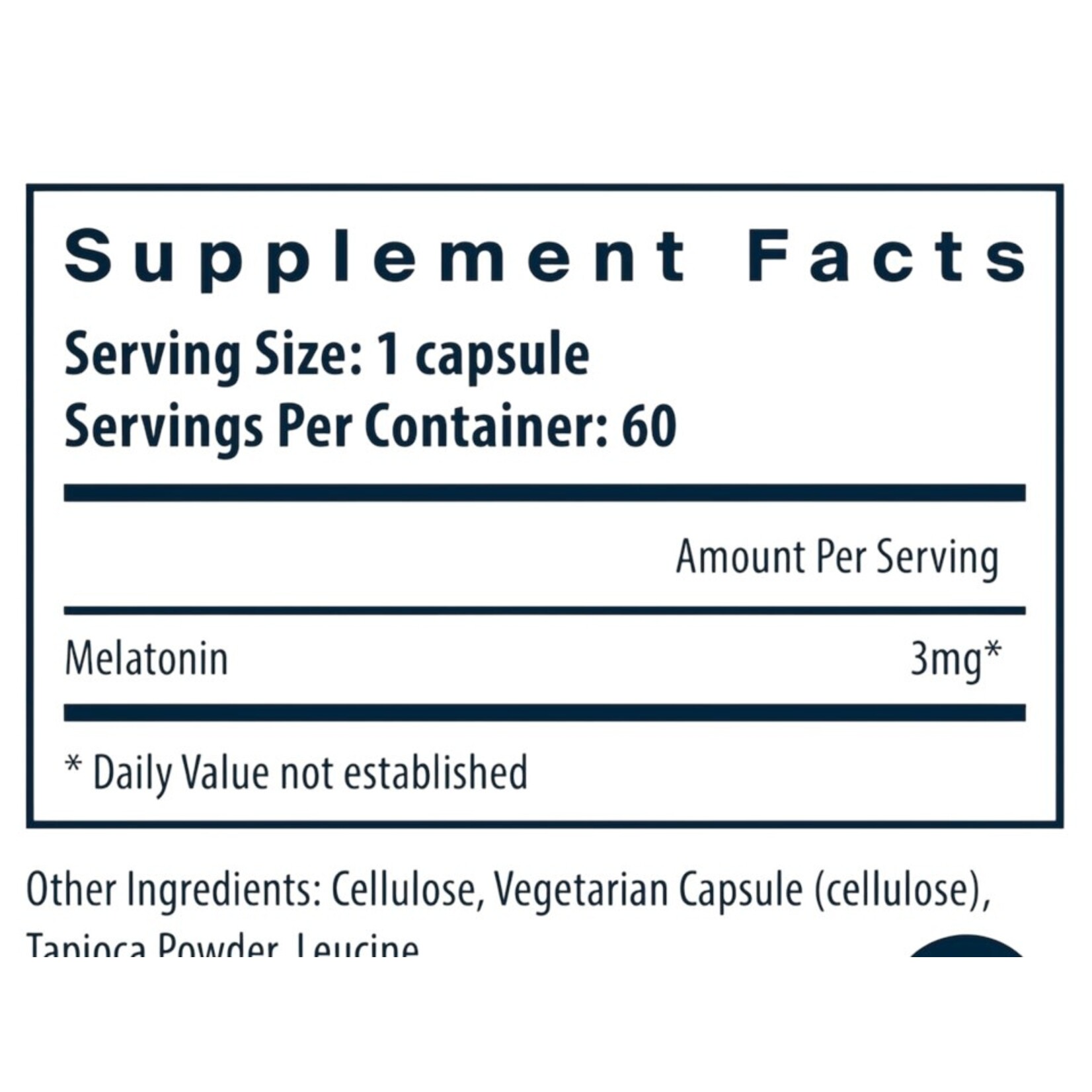 Vital Nutrients Melatonin 3mg 60c Vital Nutrients