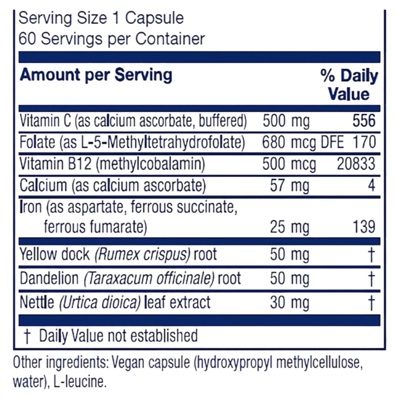 Vitanica Iron Extra 60c Vitanica