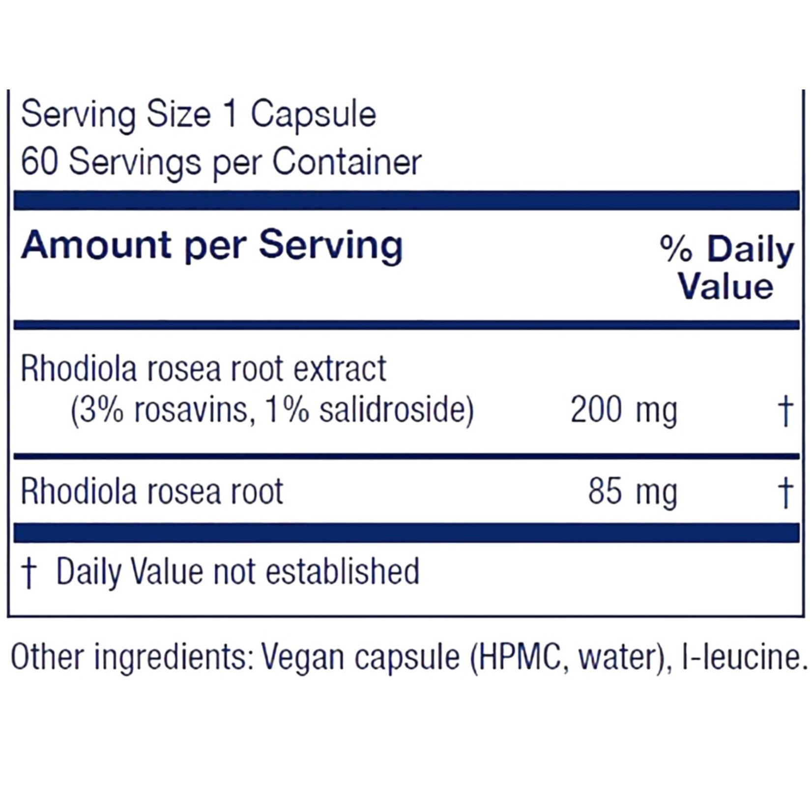Vitanica Rhodiola Extract Plus 60c Vitanica
