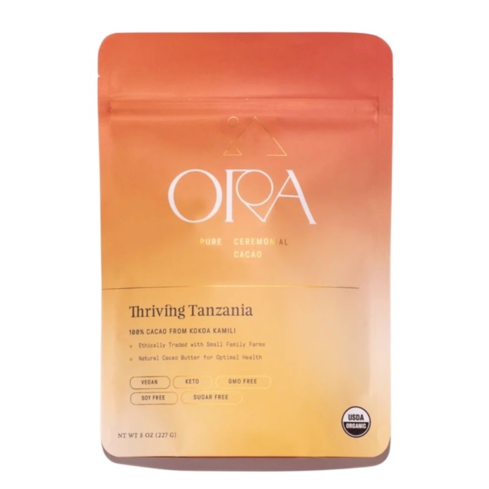 Ora Cacao Thriving Tanzania 100% Cacao 8oz Ora Cacao