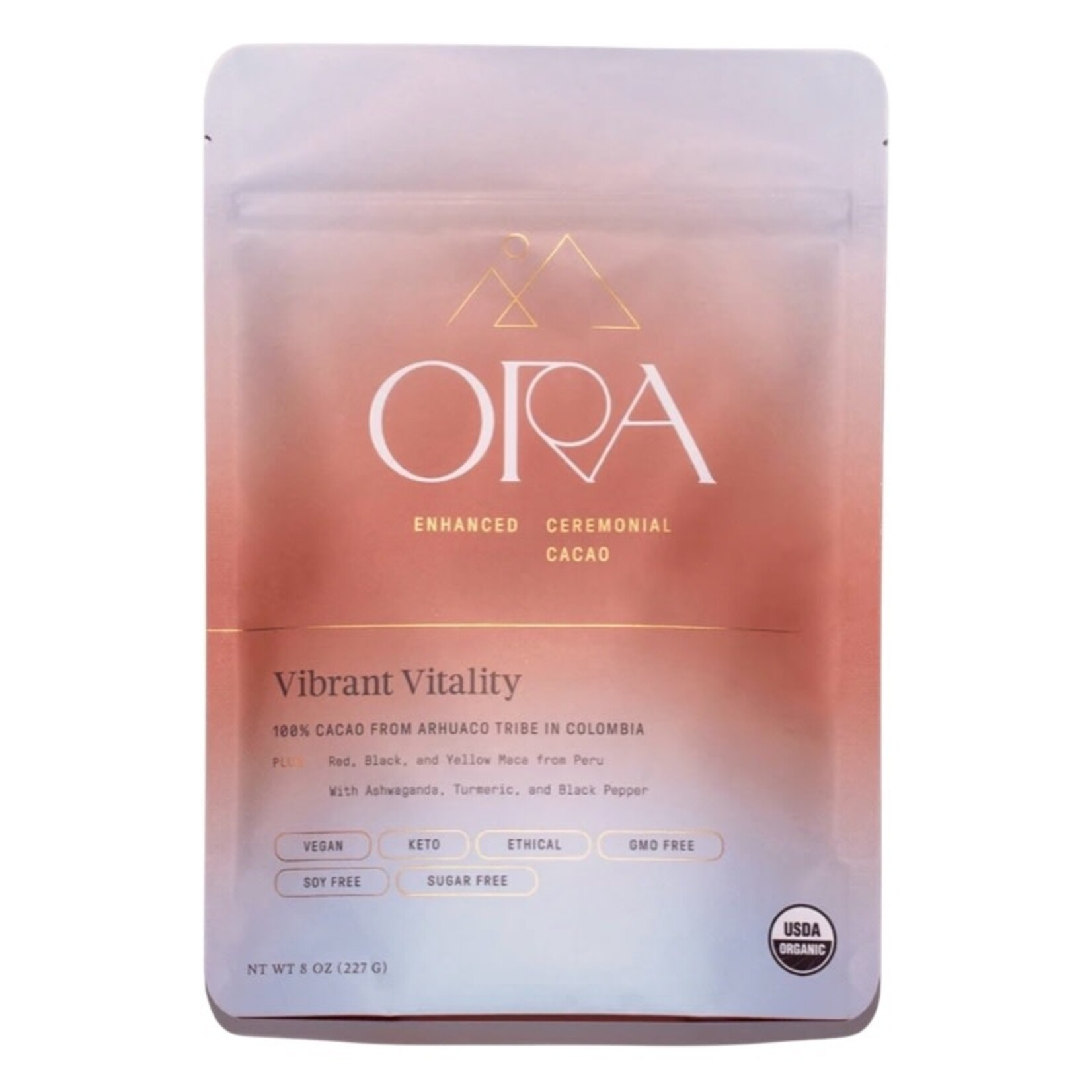 Ora Cacao Vibrant Vitality Cacao - Organic Ceremonial Chocolate 8oz Ora Cacao
