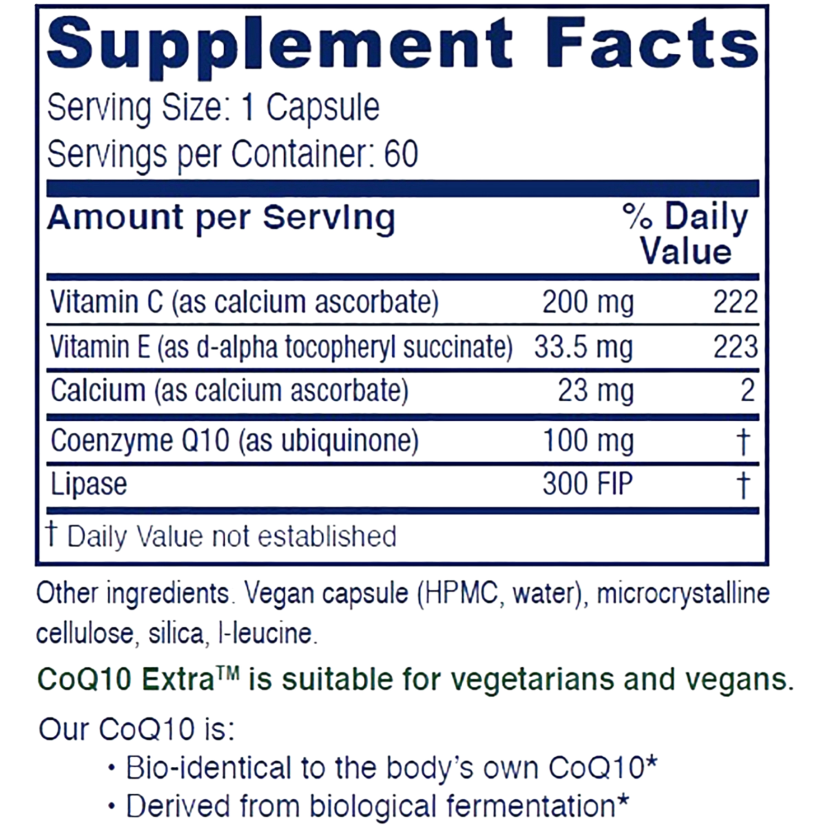 Vitanica CoQ10 Extra 100 mg 60c Vitanica