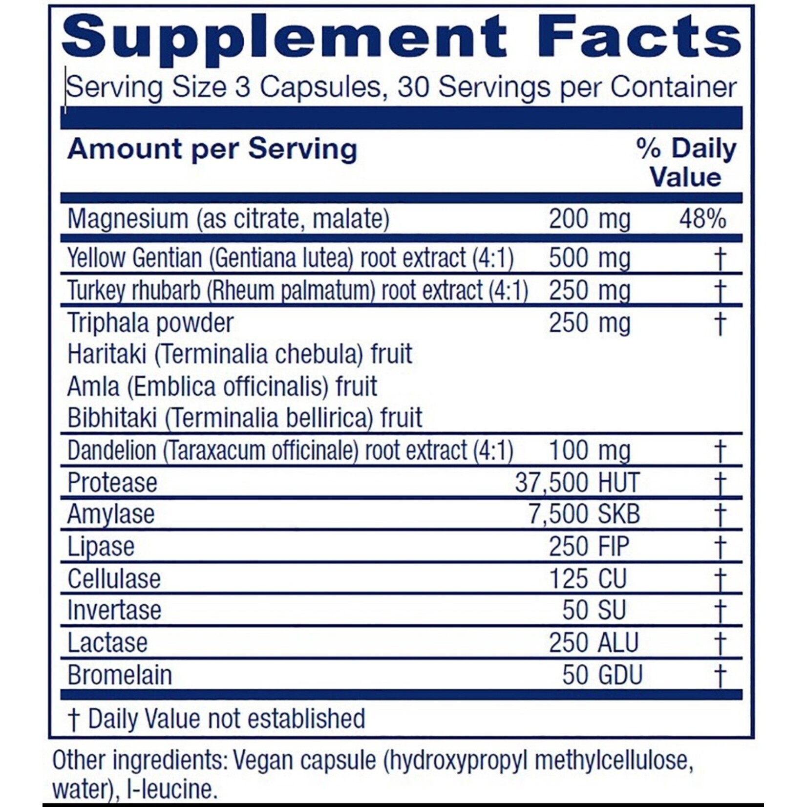 Vitanica Colon Motility Blend 90c Vitanica