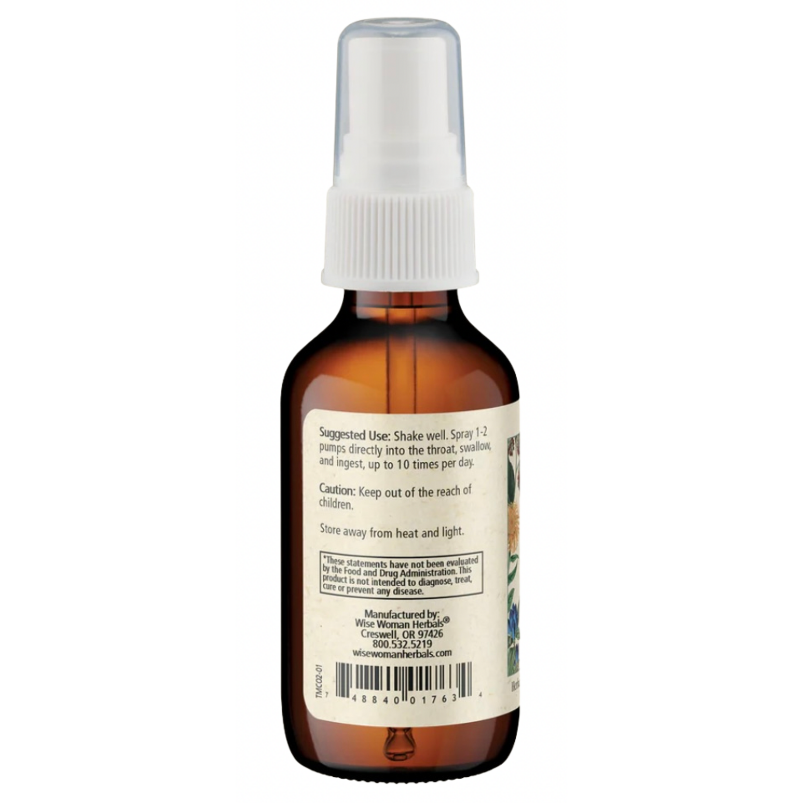 Wise Woman Herbals Throat Mist 1oz Wise Woman Herbals