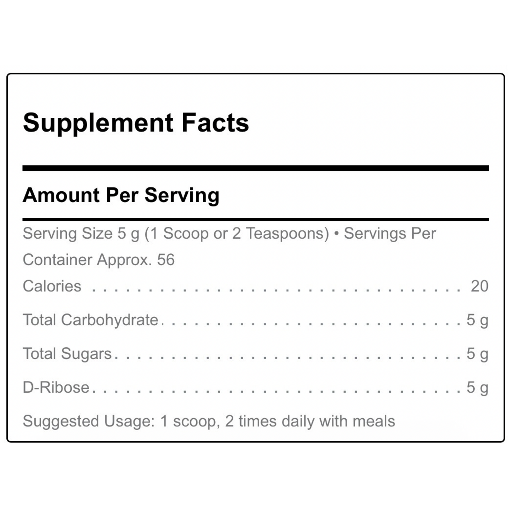 Douglas Laboratories Corvalen Ribose 5g 9.9oz Douglas Laboratories *sale*
