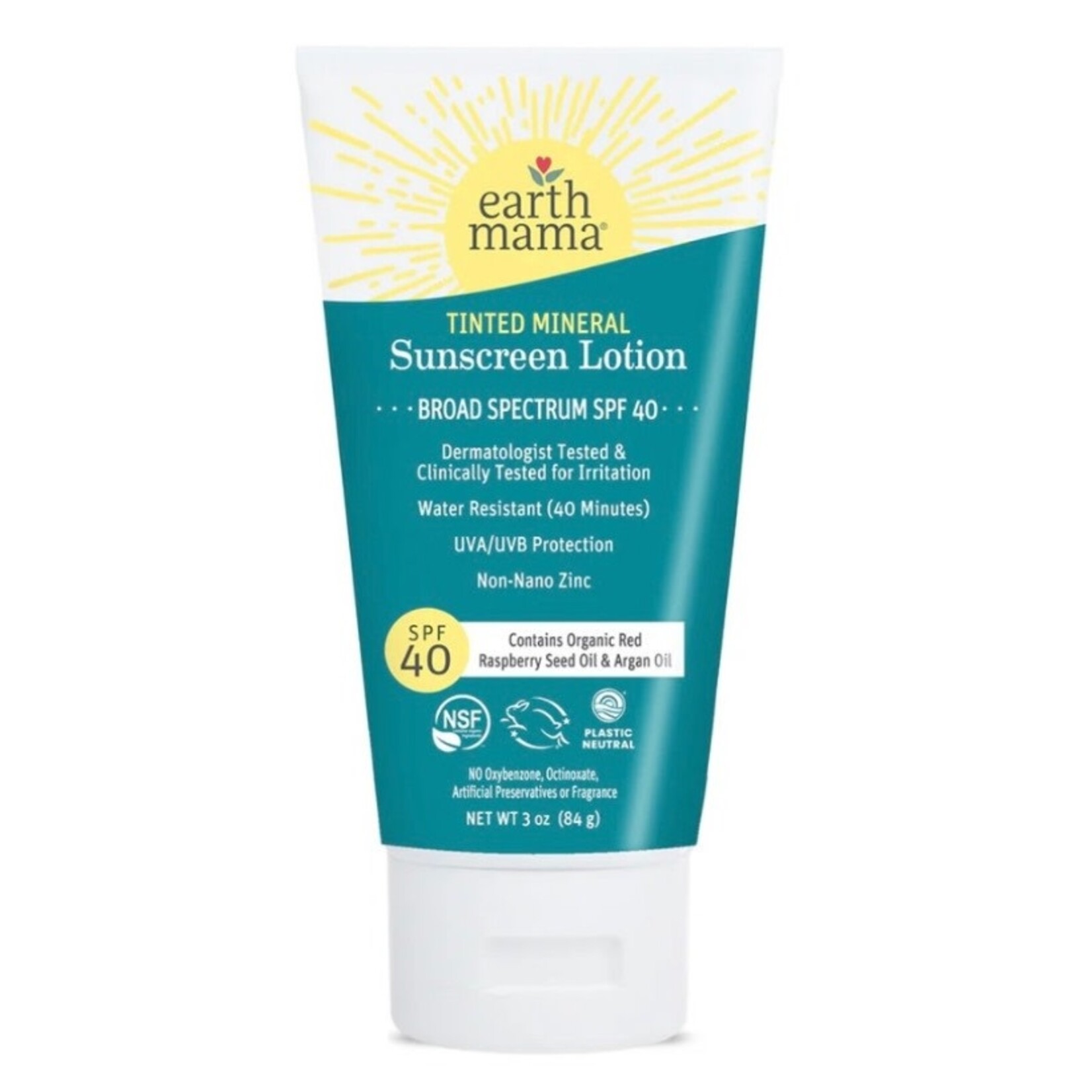 Tinted Mineral Sunscreen Lotion SPF 40 Earth Mama *sale*