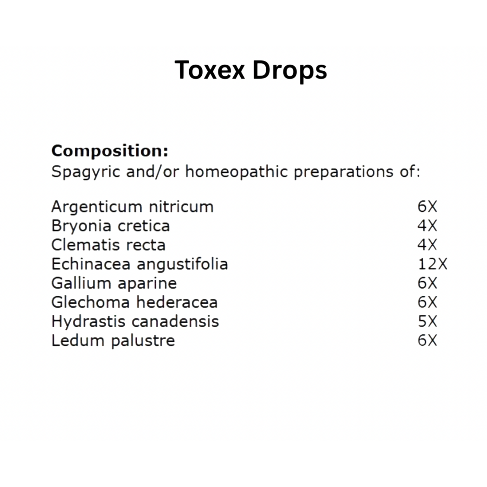 BioResource Inc (Pekana) TOXEX 50ml Pekana *sale*