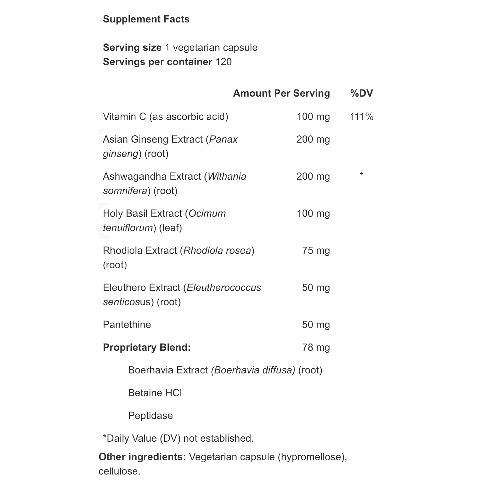 Apex Energetics Adaptocrine XL K124 120c Apex