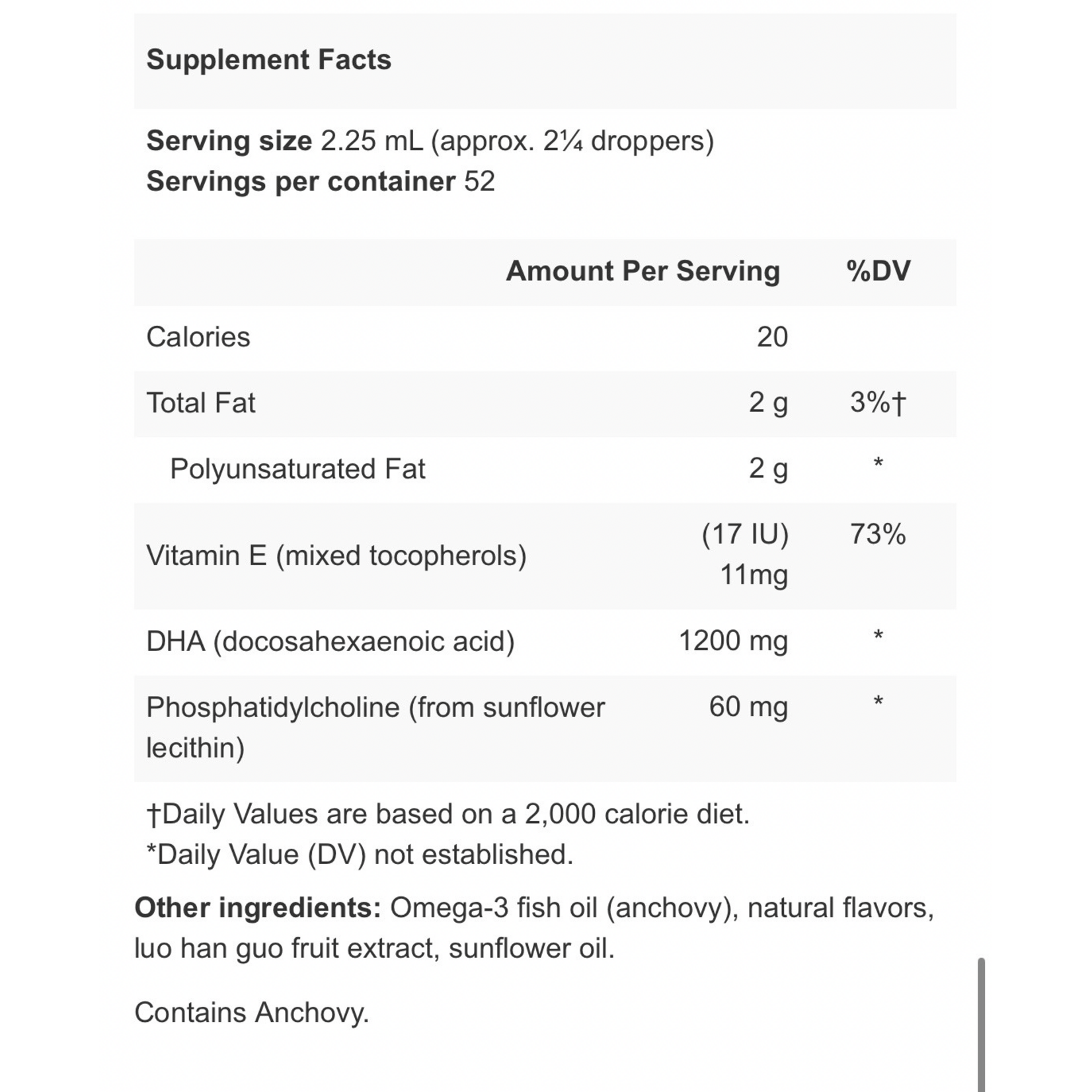 Apex Energetics Brain-E DHA K53 4 fl oz Apex