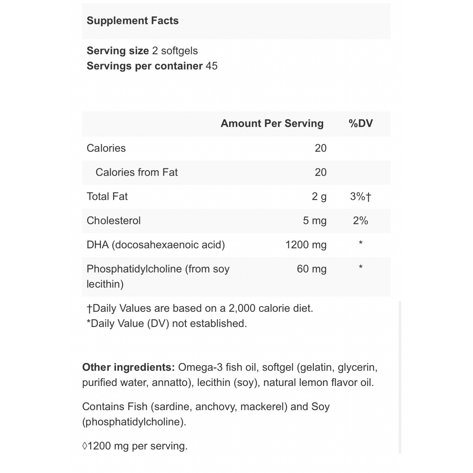 Apex Energetics Brain-E DHA 1200-TG K114 90c Apex