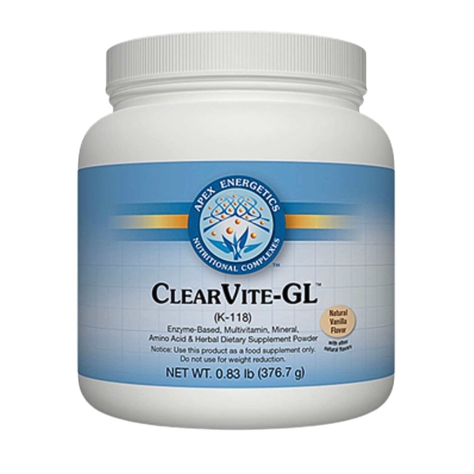 Apex Energetics ClearVite-GL Natural Vanilla 0.82lb K118 Apex Energetics