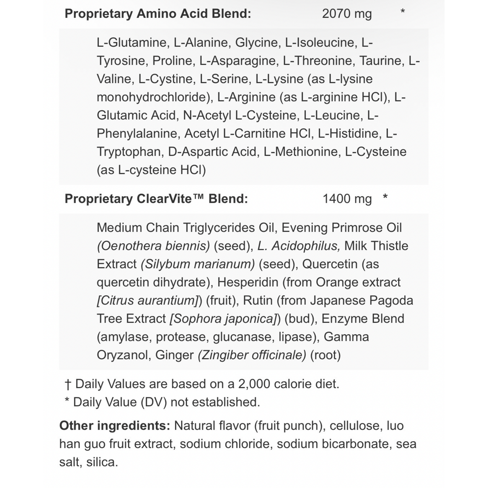 Apex Energetics ClearVite-GLB 0.52lb K108 Apex Energetics