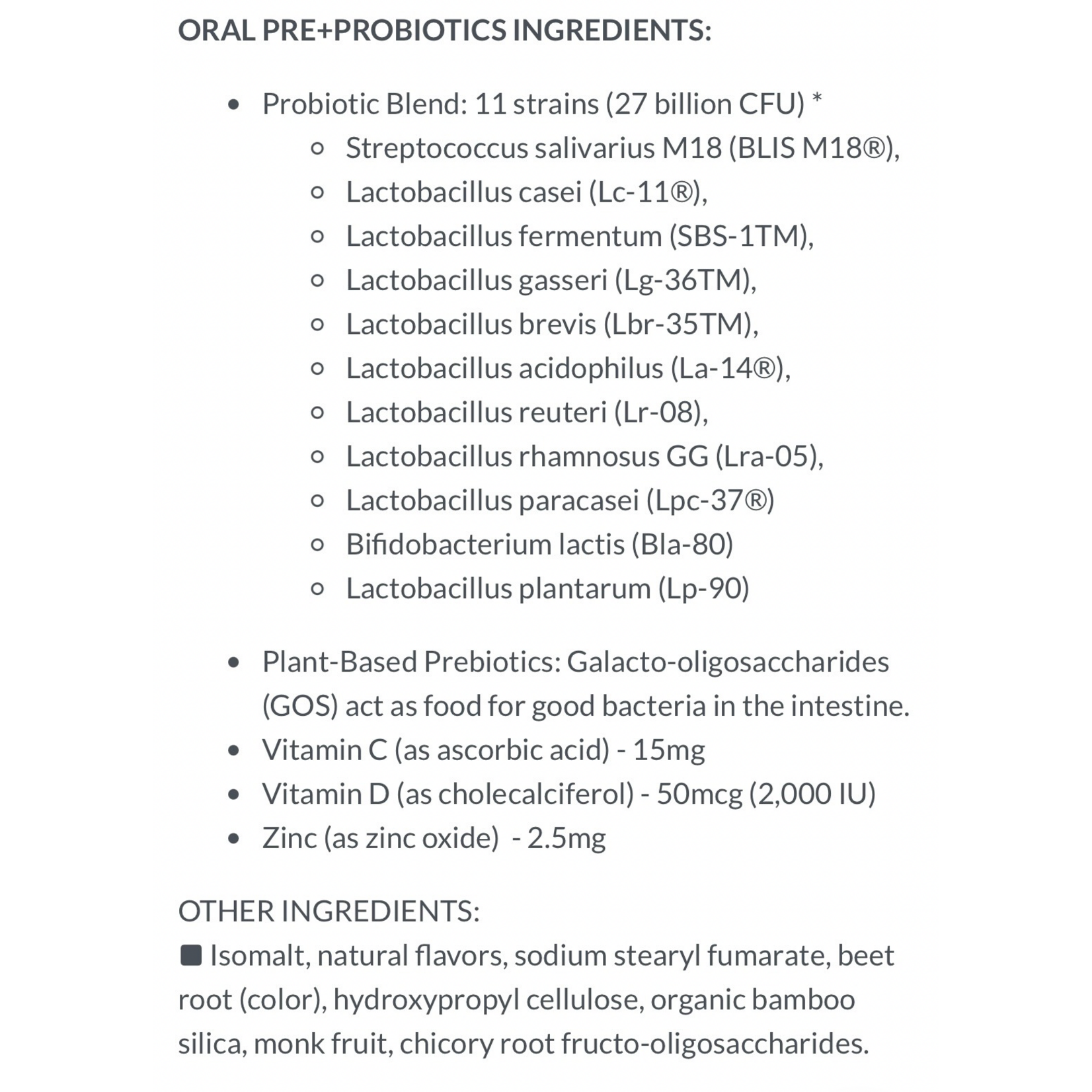 Stellalife Pre + Probiotic Zinc + Vit C + Vit D3 27 billion CFU 30c StellaLife