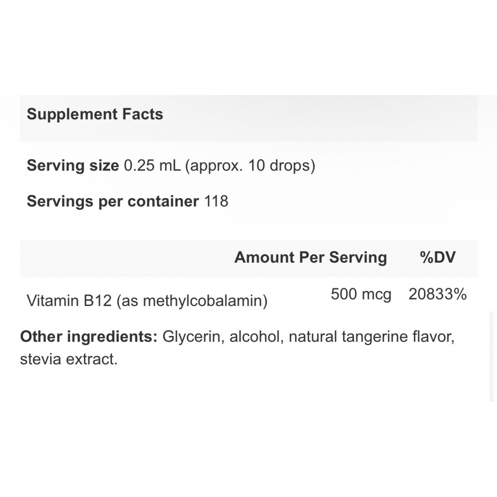 Apex Energetics Vitamin B12 K34 1 fl oz Apex Energetics