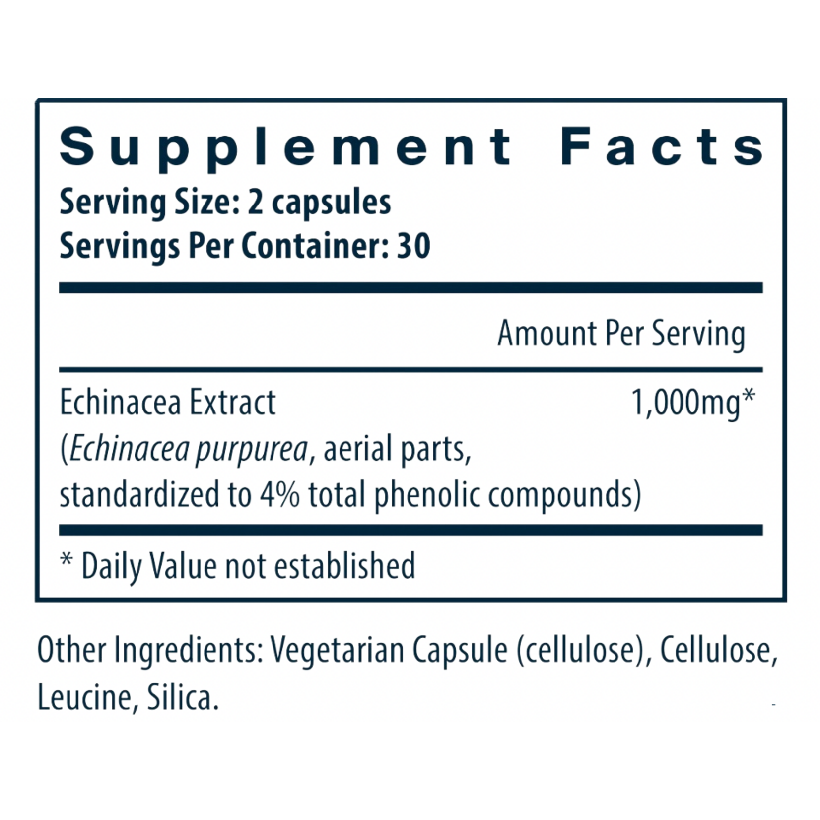 Vital Nutrients Echinacea Extract 60c Vital Nutrients *sale*